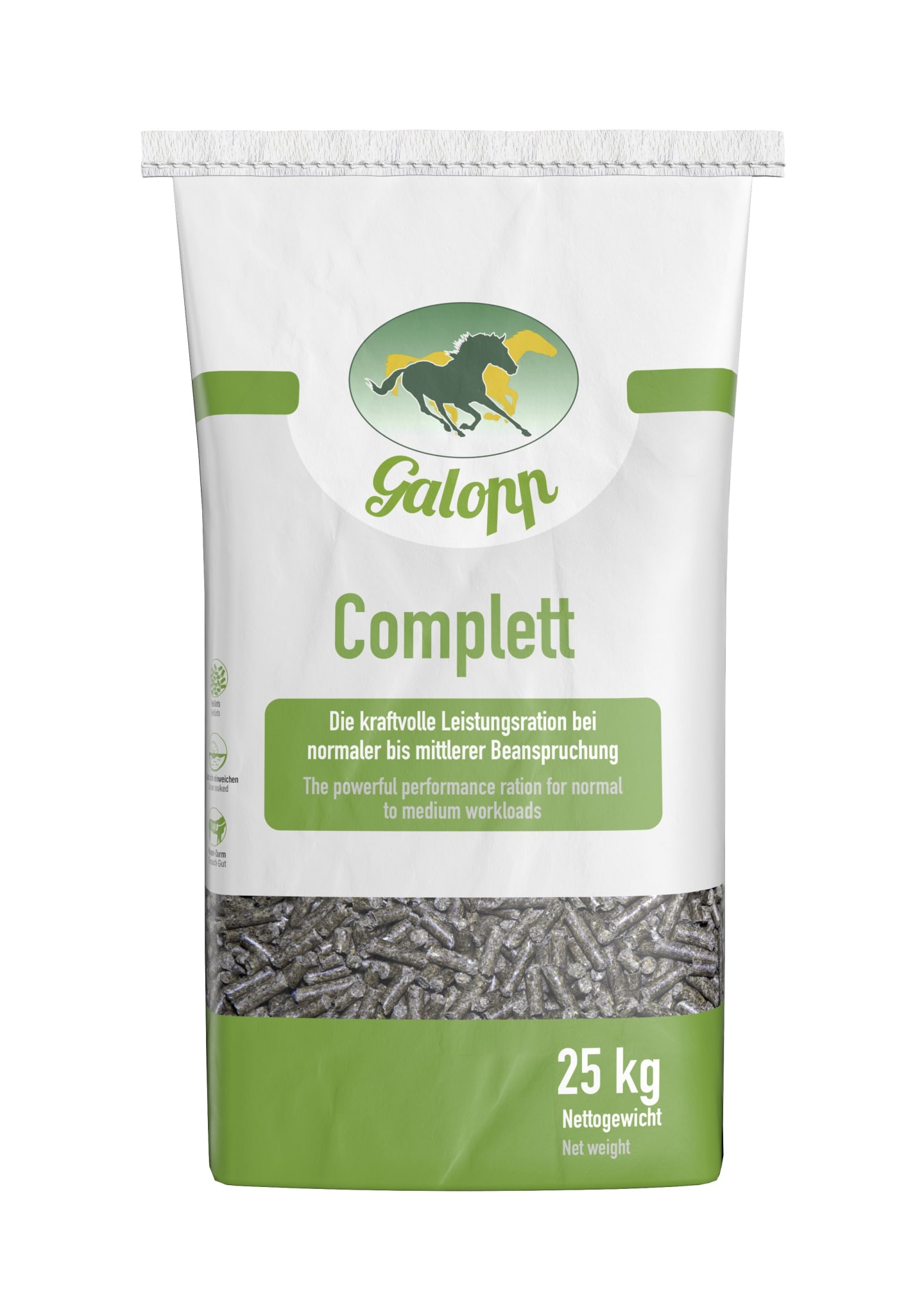 Galopp Complett haferfreies, voll mineralisiertes Pelletfutter 25 kg Sack