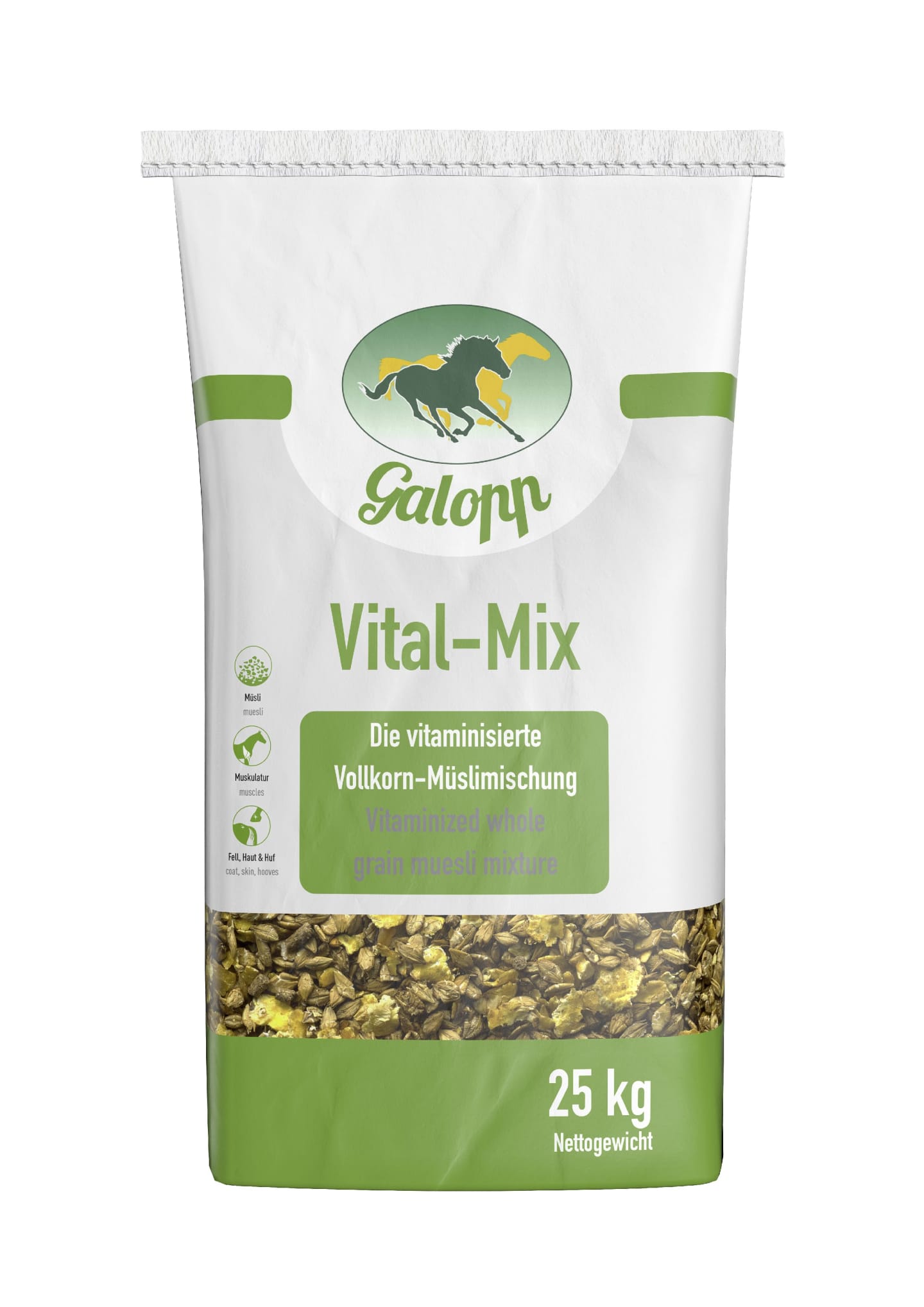 Galopp Vital-Mix 25 kg Sack voll mineralisiertes, haferfreies Müsli Müsli