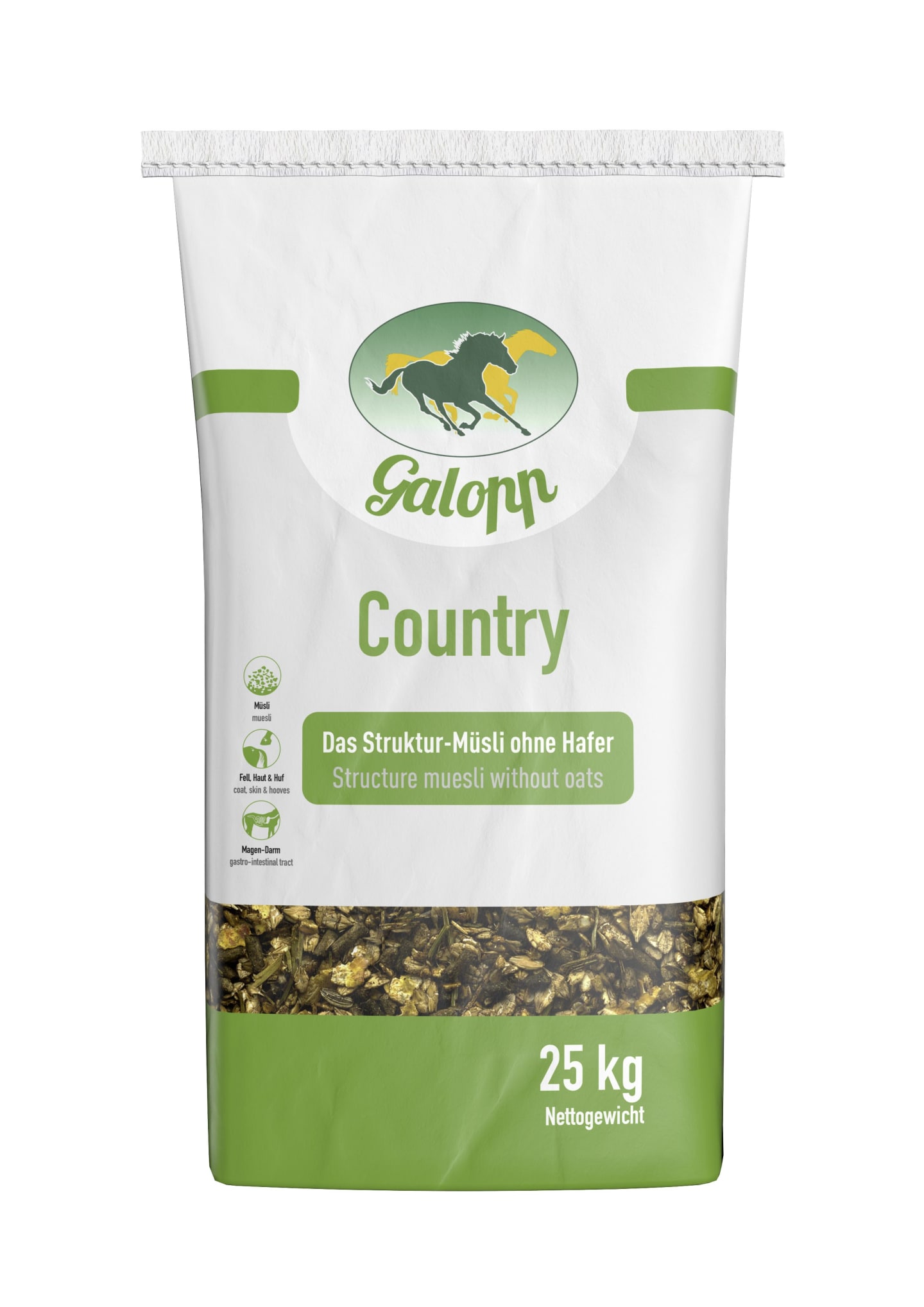 Galopp Country haferfreies Strukturmüsli 25 kg Sack