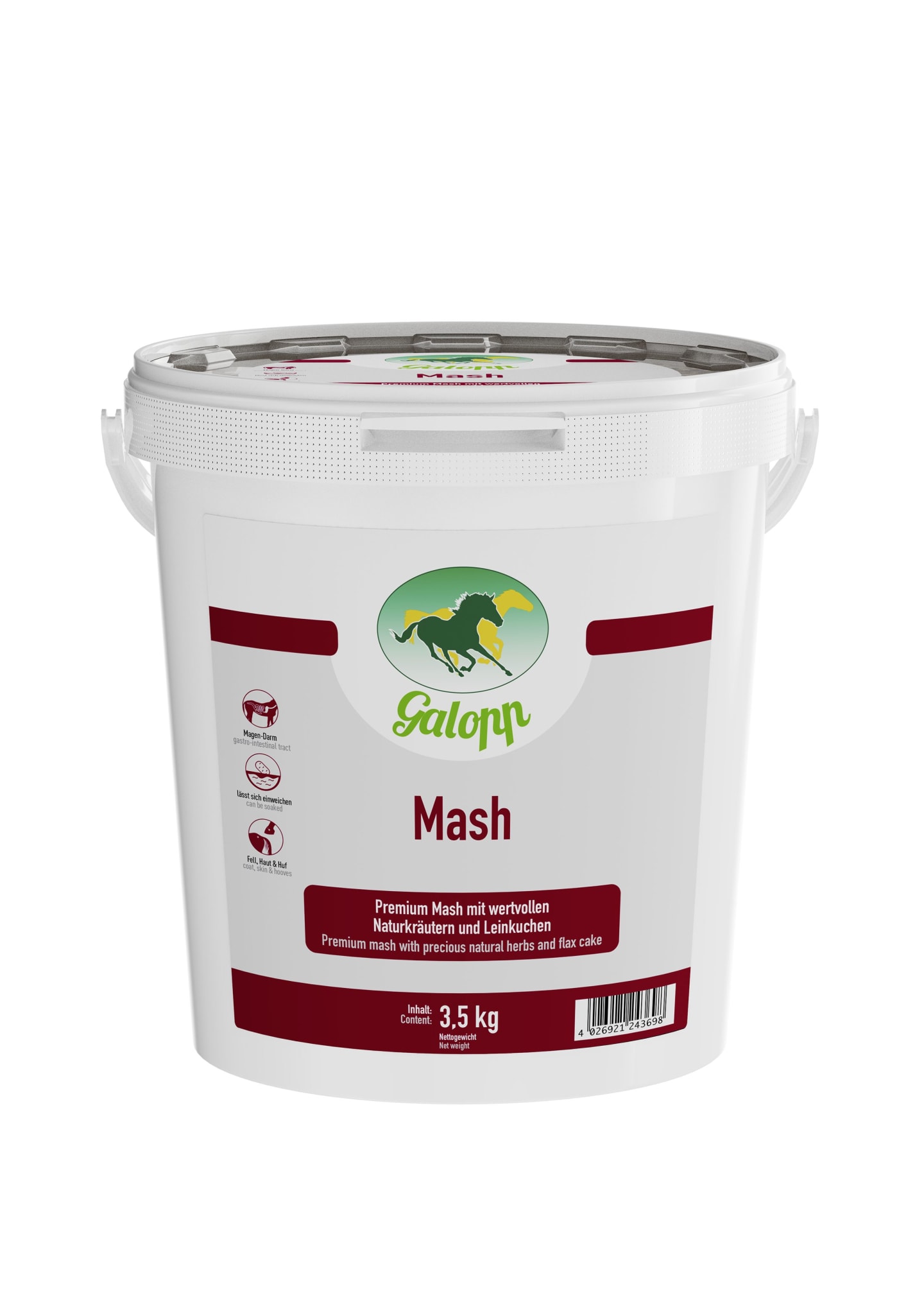 Galopp Mash energiereiches Aufbaufutter für Pferde mit Getreide und Kräutern 3,5 kg Sack