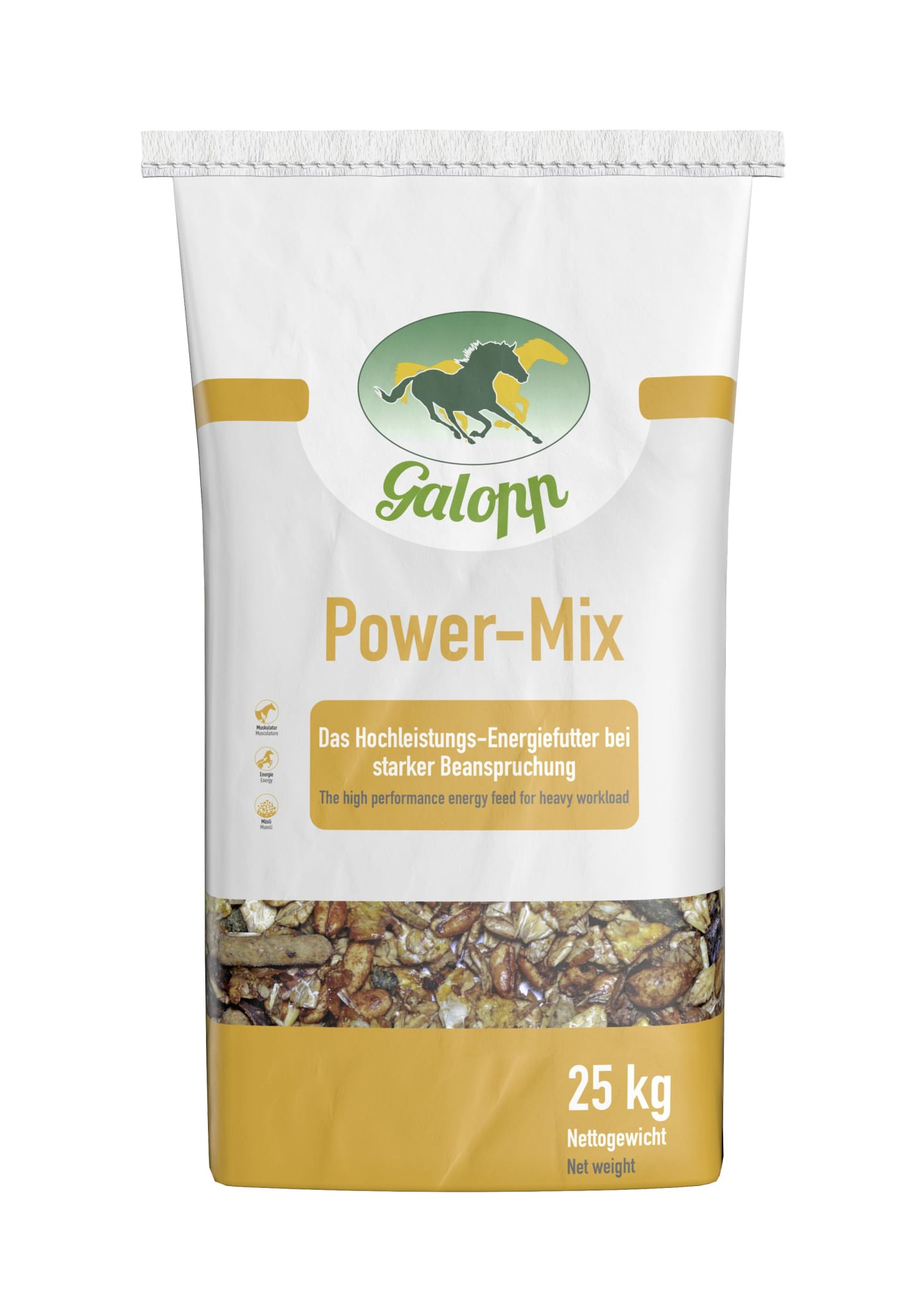 Galopp Power-Mix für Pferde 25 kg Sack