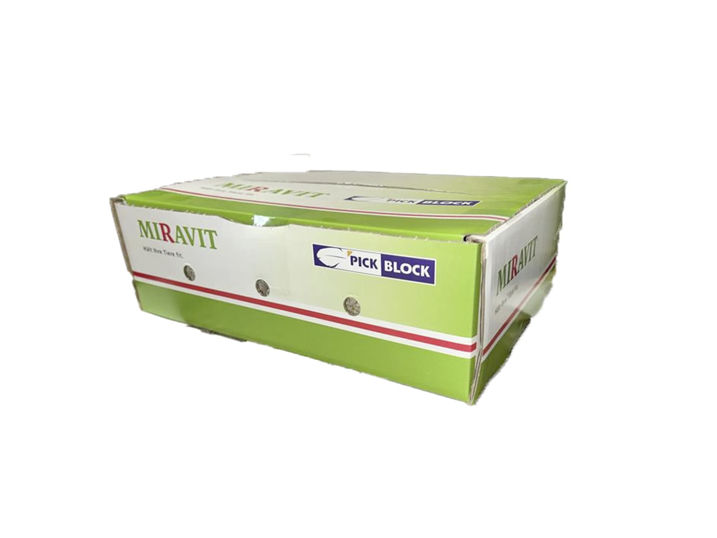 Miravit Pickblock Beschäftigungsmaterial für Hühner 4x 5kg Block Karton