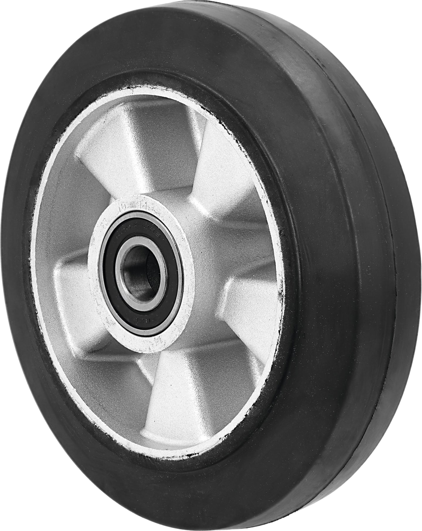 Pfaff Silberblau Lenkrolle Vollgummi 200/50-140, doppelt kugelgelagert für Hubwagen Silverline HU 25-115 TS, 34527140010