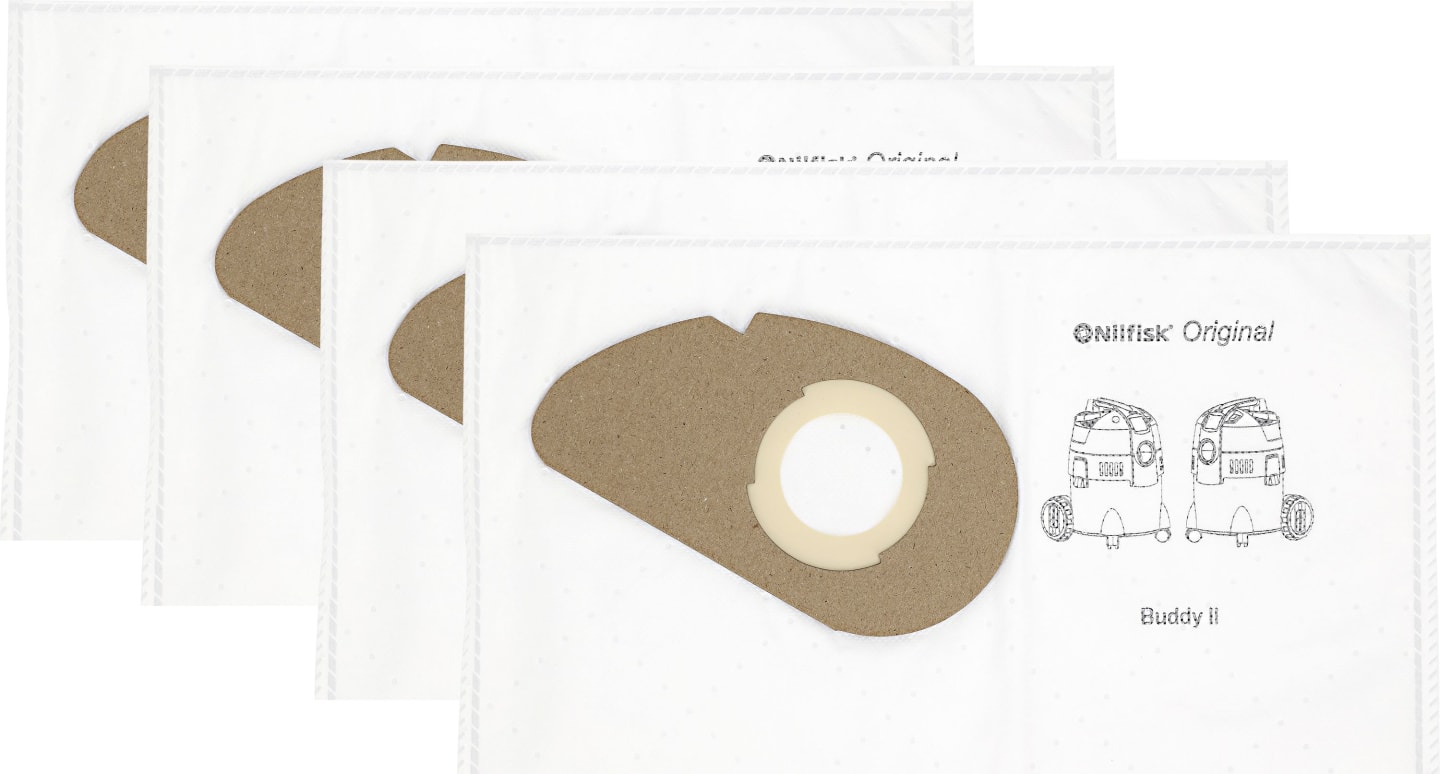 Nilfisk Filtertüte 4 St. Vlies, für Sauger Buddy II, 81943048