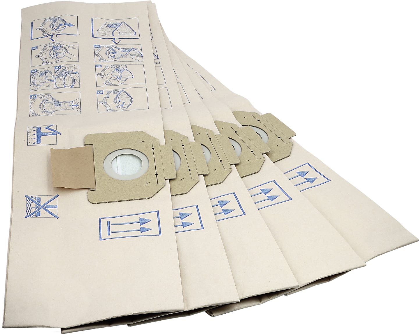 Nilfisk Filtertüte "SQ 4" 5 St. Papier, 2-lagig, für Sauger SR, SRM, SQ, 29739