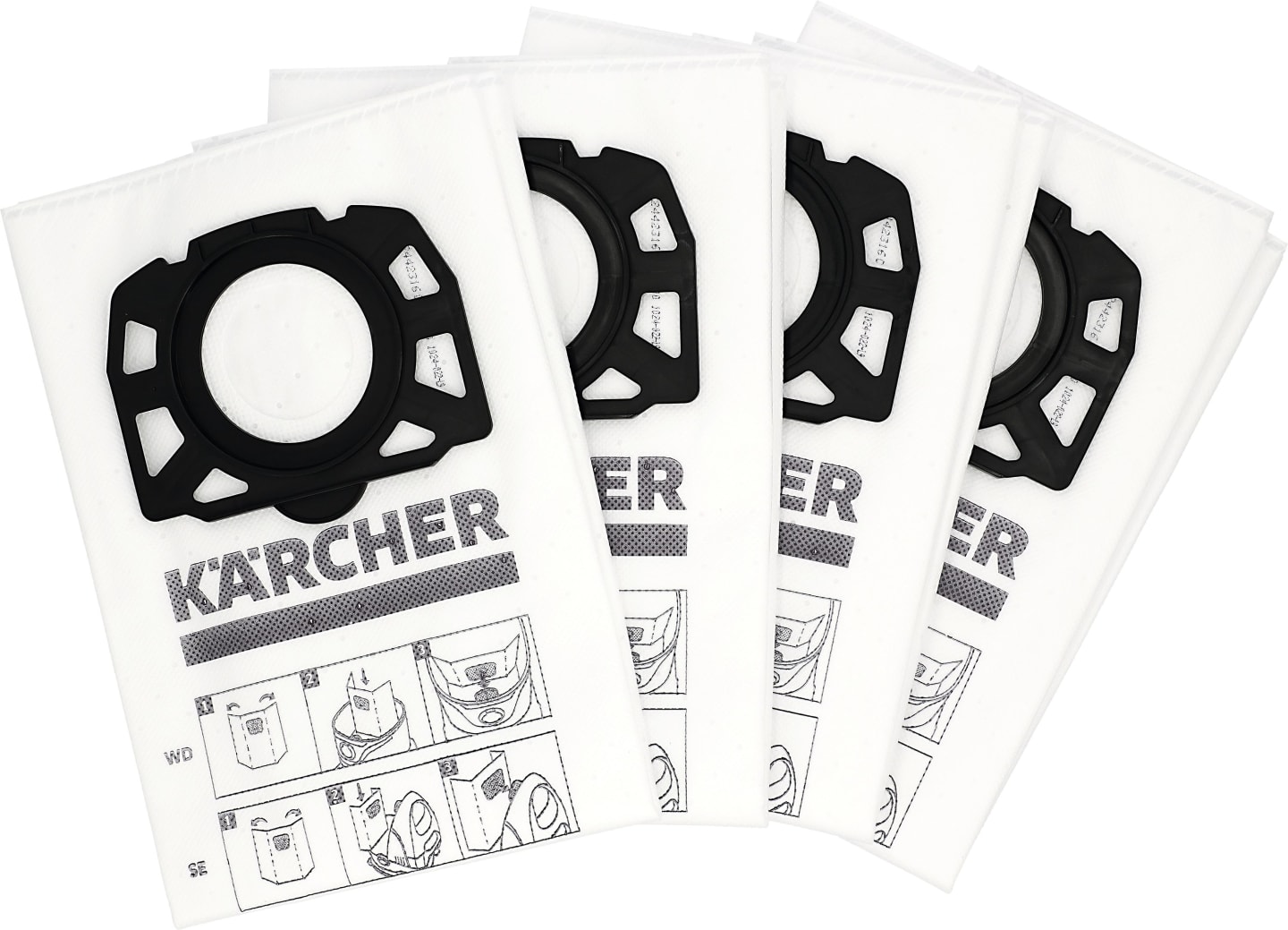 Kärcher® Filtertüte 4 St. Vlies, extrem reißfest, für Sauger KNT, SE, WD,, 2.863-006.0