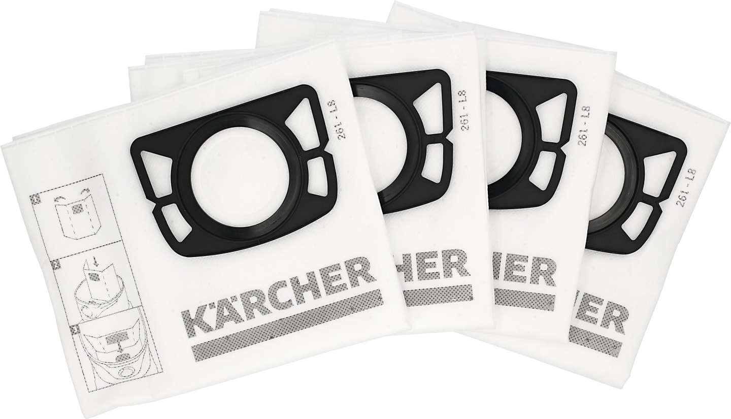 Kärcher® Filtertüte "KFI 357" 4 St. Vlies, 3-lagig, für Sauger KWD, MV, SE, WD, 2.863-314.0