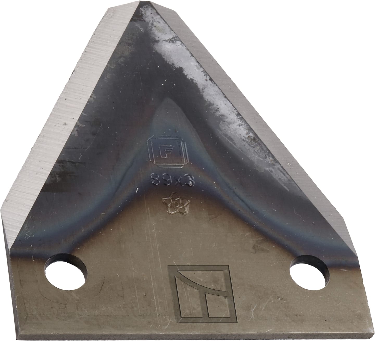 Industriehof® Fräsmesserklinge 88 x 76 x 3 mm gerade, für Futtermischwagen Faresin, 70-212