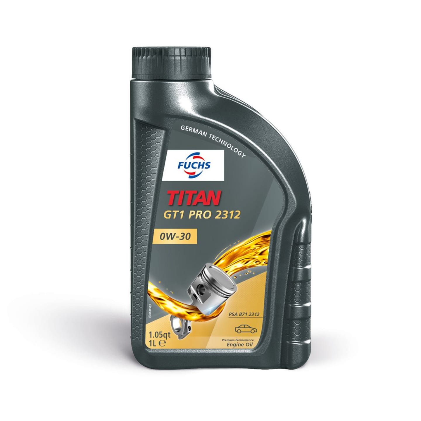Fuchs TITAN GT1 PRO 2312 SAE 0W-30 1 l Flasche SAE 0W-30 Motoröl für PSA Benzin- und Dieselmotoren