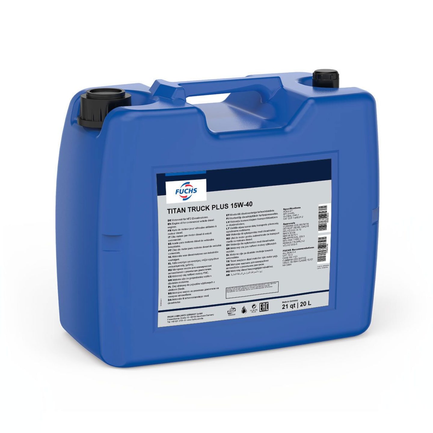 FUCHS TITAN TRUCK PLUS SAE 15W-40