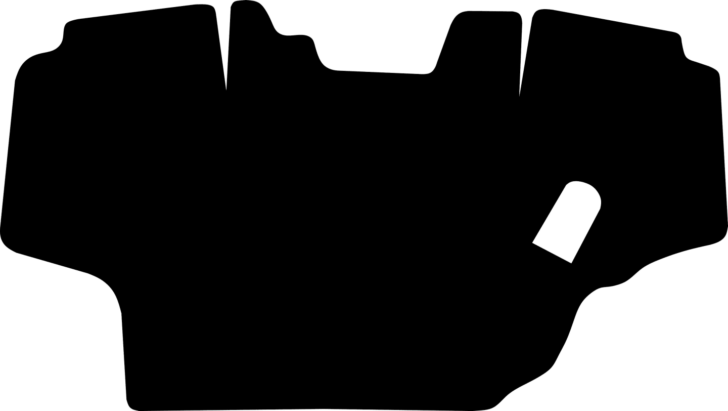 Fußmatte Velours schwarz, für Landini Traktor Powermondial 115, ab Bj. 08