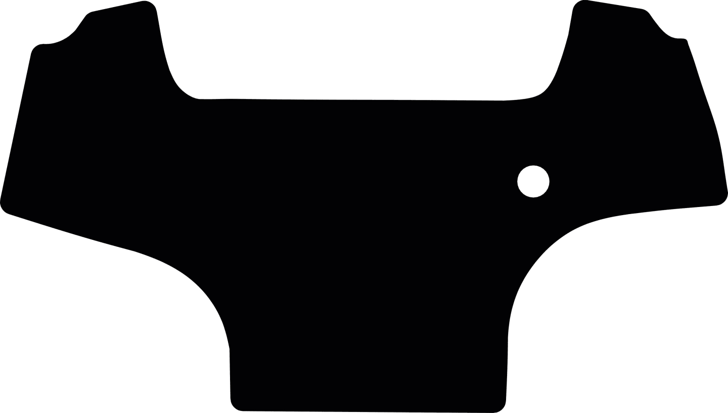Fußmatte Velours schwarz, für Lamborghini Traktor R6, ab Bj. 12
