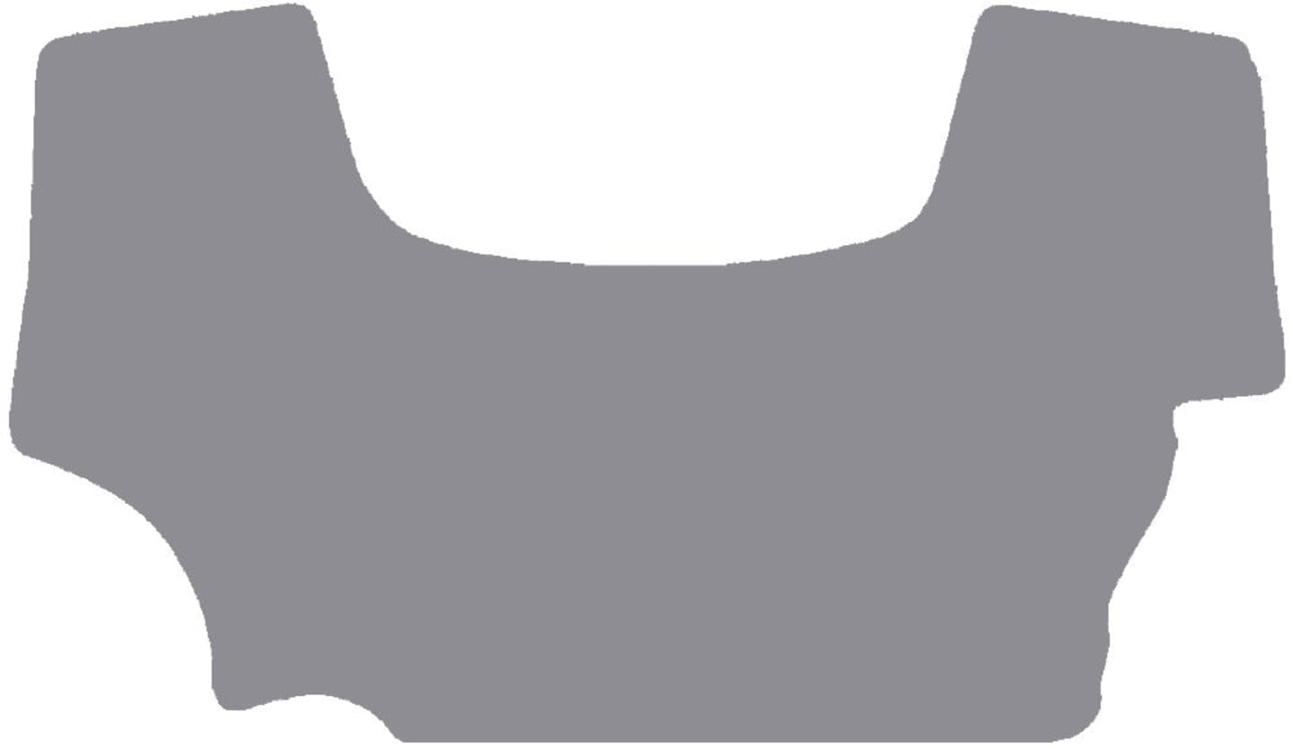 Fußmatte Gummi hellgrau, für Case IH Traktor JX 70, 80, 90, mit elektronischem Differential, Bj. 07 – 14