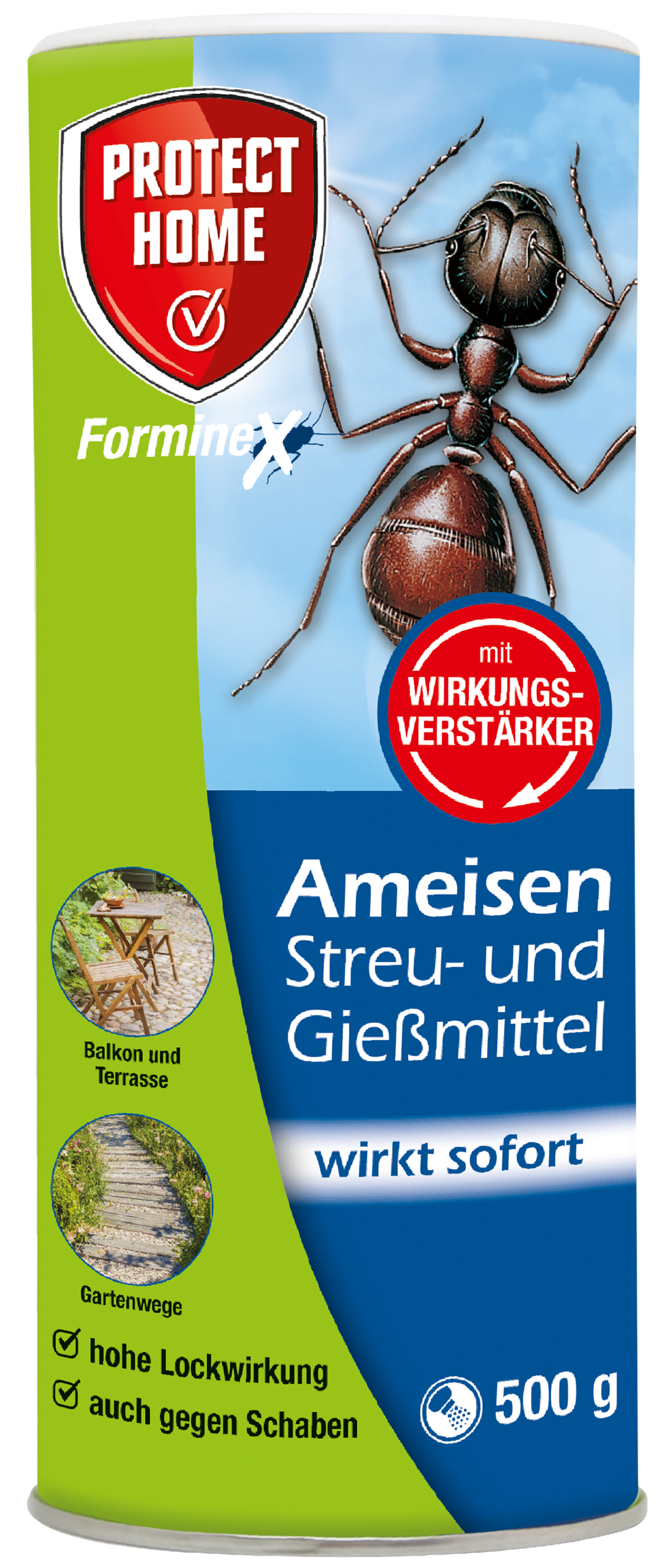 Protect Home Forminex Ameisen Streu- & Gießmischung 500 g Dose Streu- und Gießmittel, gegen Ameisen, Schaben und Flöhe