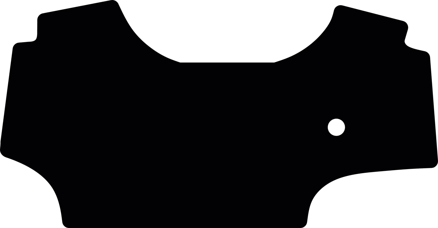 Fußmatte Velours schwarz, für Deutz-Fahr Traktor 5075 Keyline, 5095 Keyline, 5104 Keyline, ab Bj. 03.24