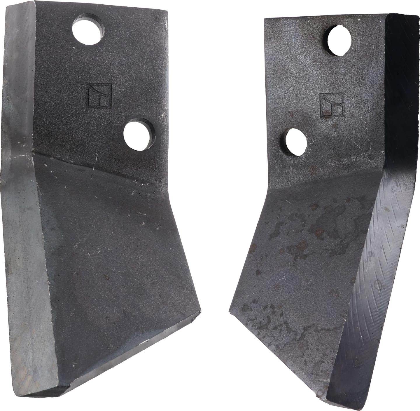 Industriehof® Fräsmesserklinge links/rechts 95 x 45 x 5 mm gewinkelt, für Futtermischwagen AGM, Logifeed & R.M.H., Sitrex