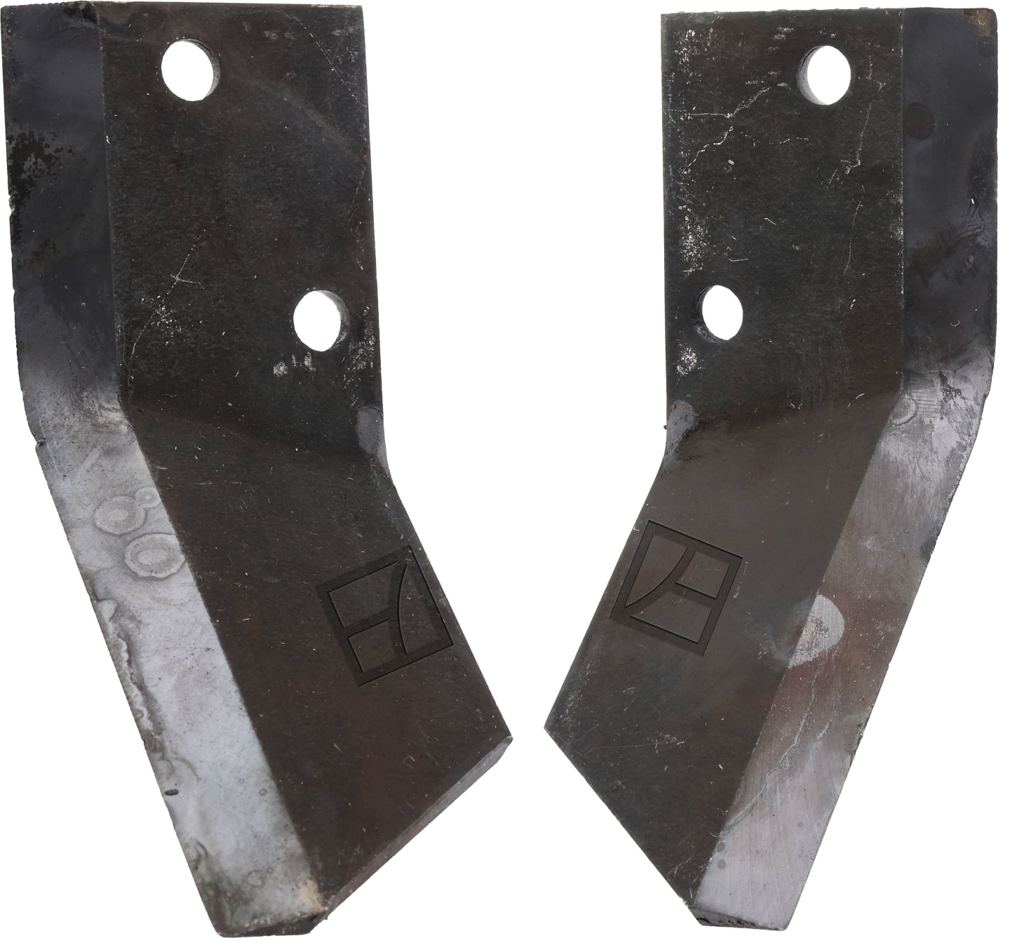 Industriehof® Fräsmesserklinge links/rechts 90 x 40 x 4 mm gewinkelt, für Futtermischwagen Walker