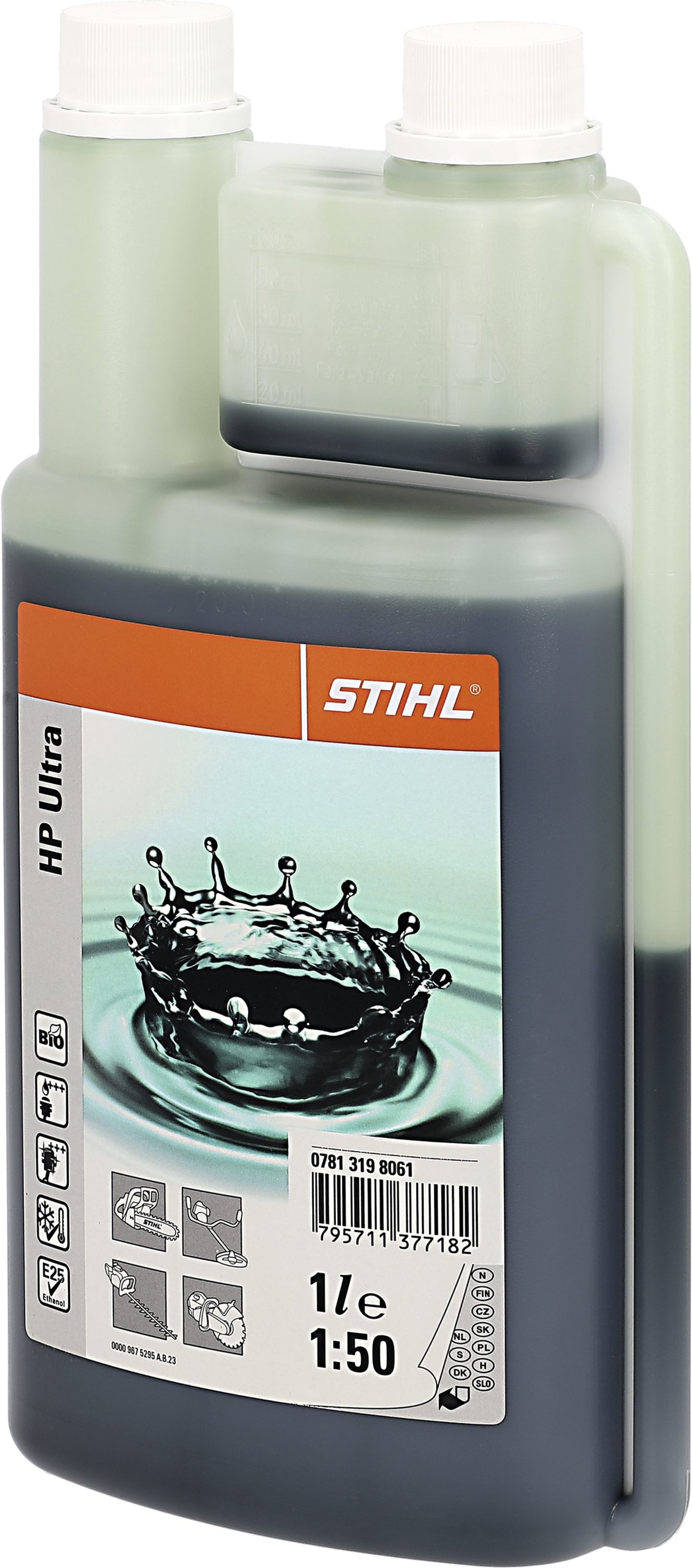 STIHL 2-Takt-Öl "HP Ultra", 1:50, vollsynthetisch, 1,0 l Flasche, 0781 319 8061