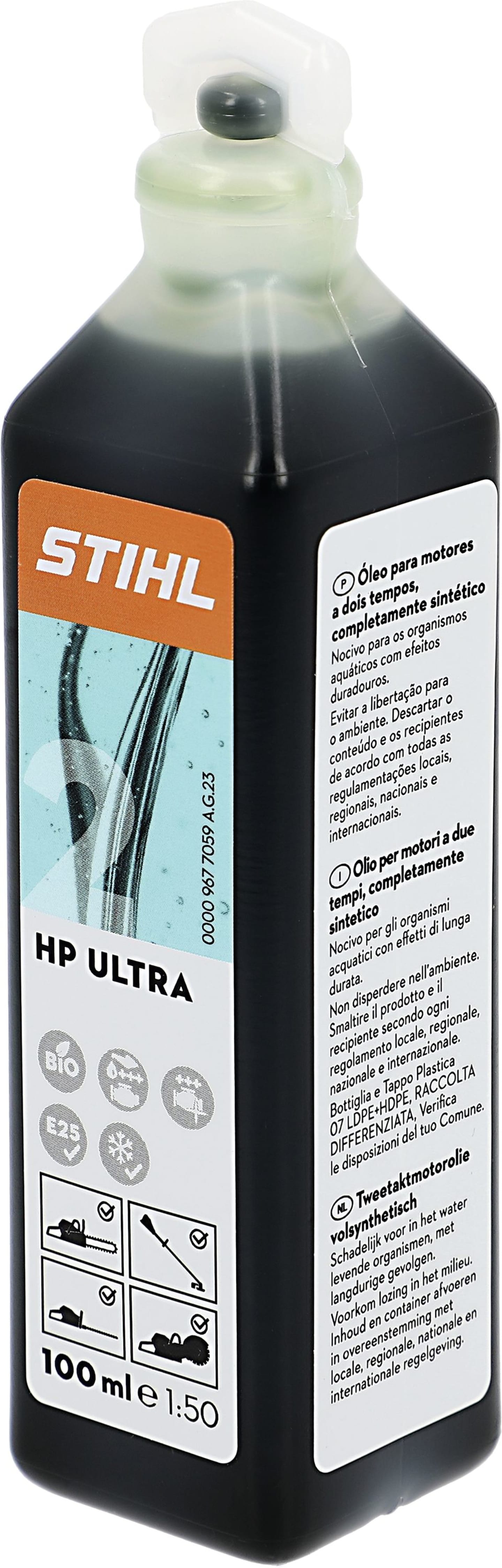 STIHL 2-Takt-Öl "HP Ultra", 1:50, vollsynthetisch, 0,1 l Flasche, 0781 319 8612