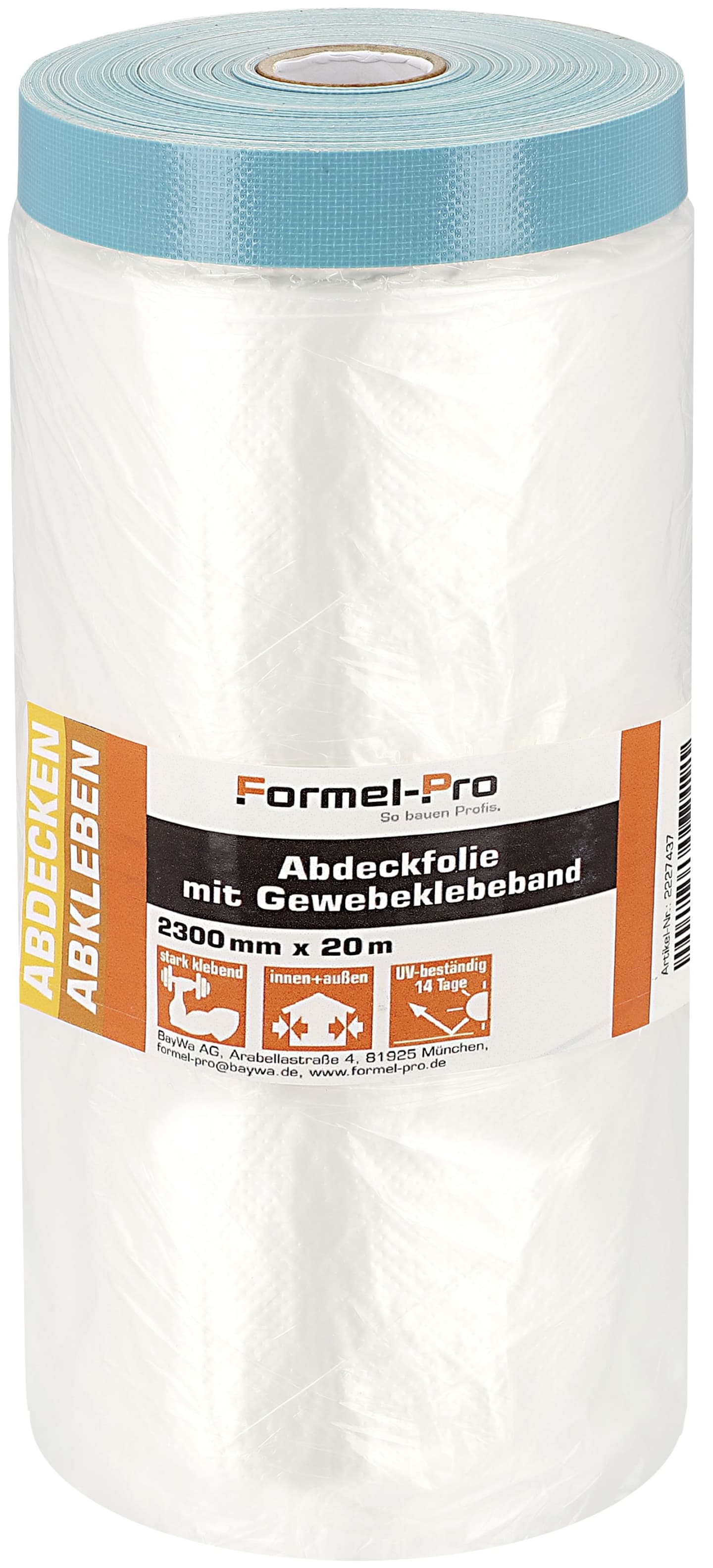 Formel-Pro Abdeckfolie mit Gewebeklebeband
