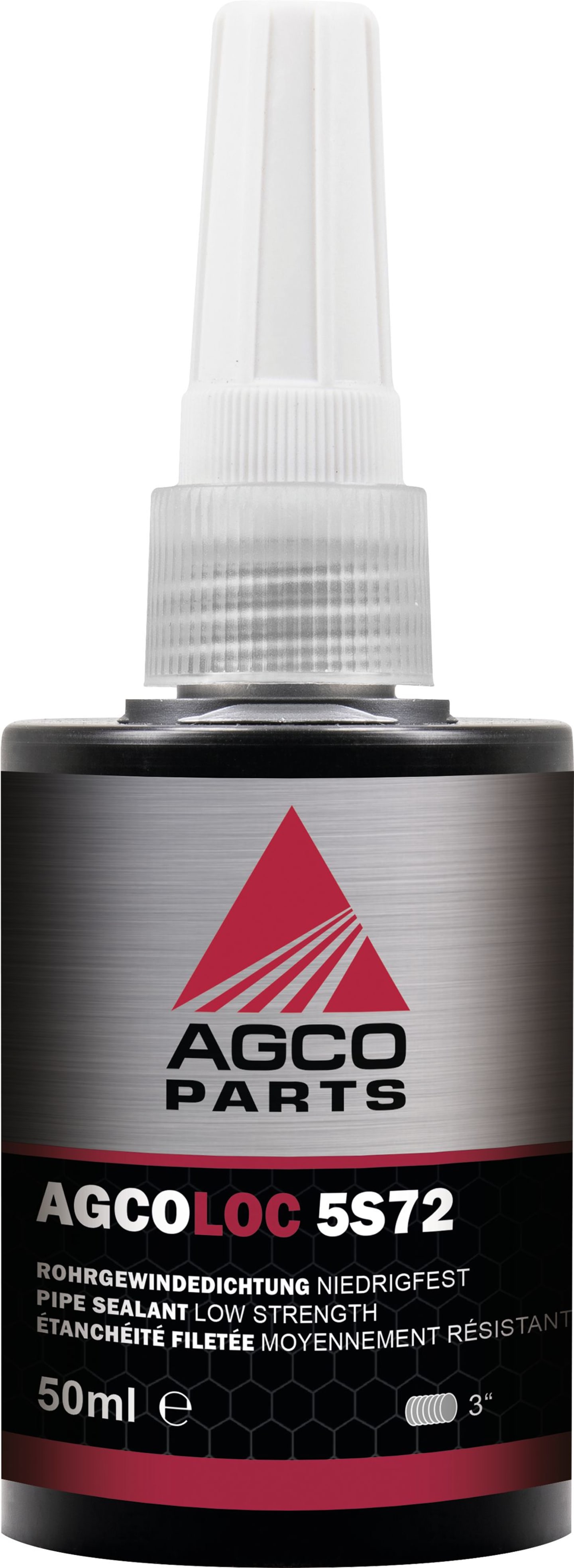 Fendt Gewindedichtung "AGCOLOC 5S72", niedrigfest, mit PTFE, 50 ml, für konische oder zylindrische Rohrgewinde, X991830150000