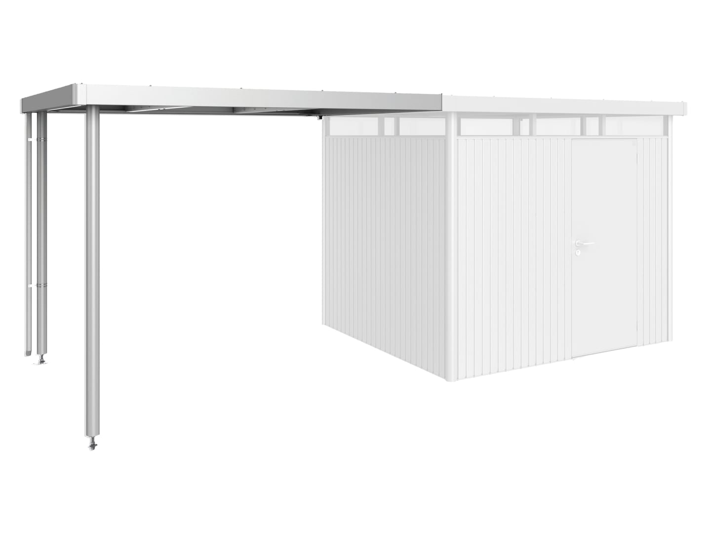 Biohort Seitendach 282 x 235 cm silber; metallic für HighLine