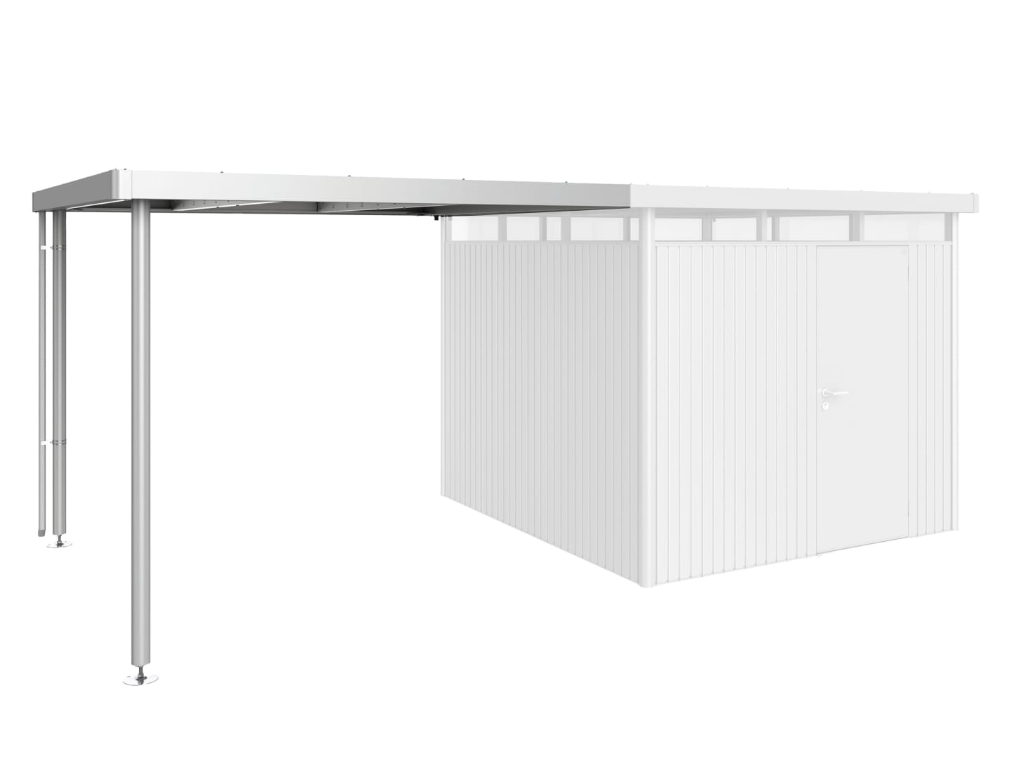 Biohort Seitendach 282 x 275 cm silber; metallic für HighLine