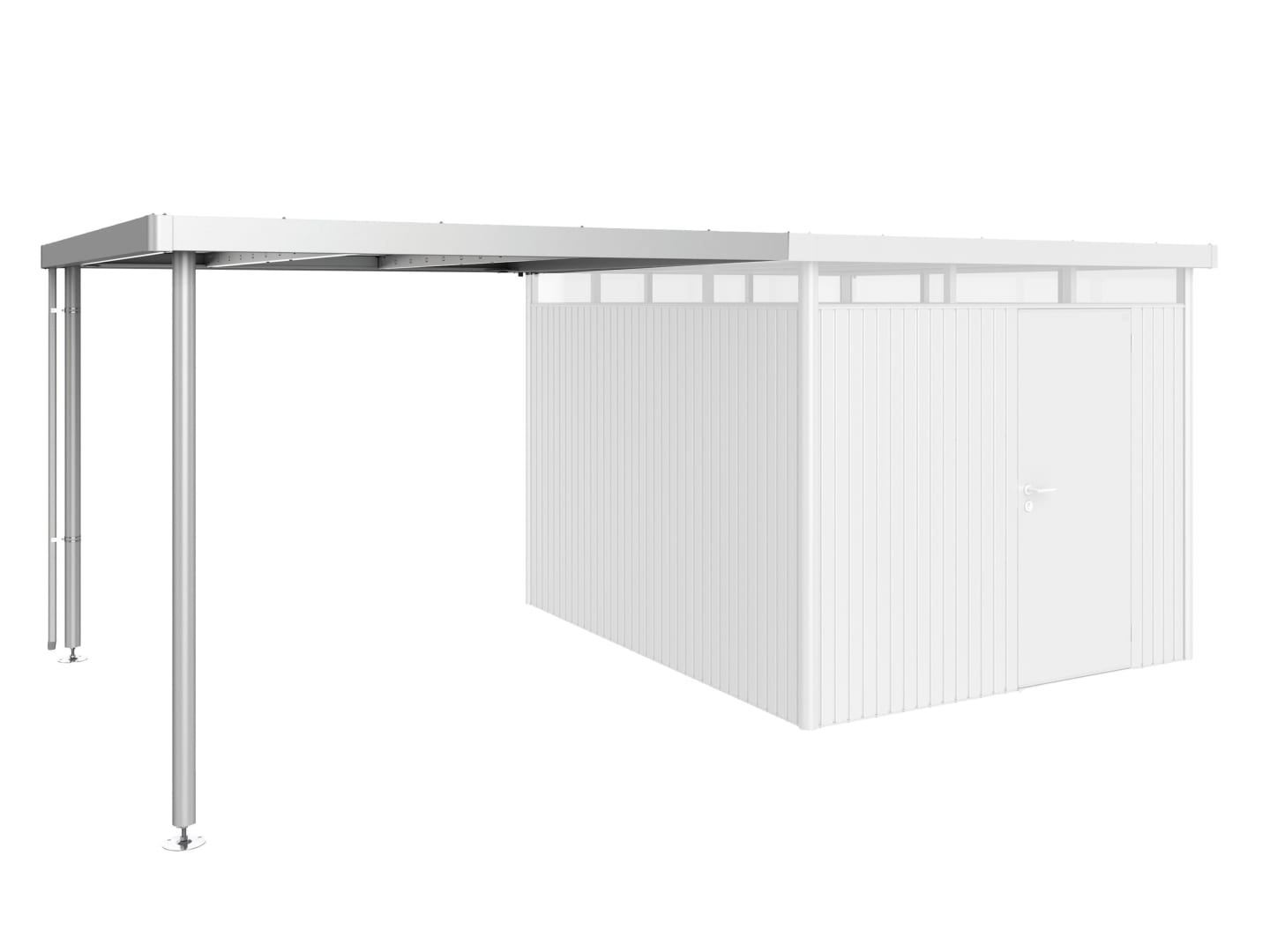 Biohort Seitendach 282 x 315 cm silber; metallic für HighLine