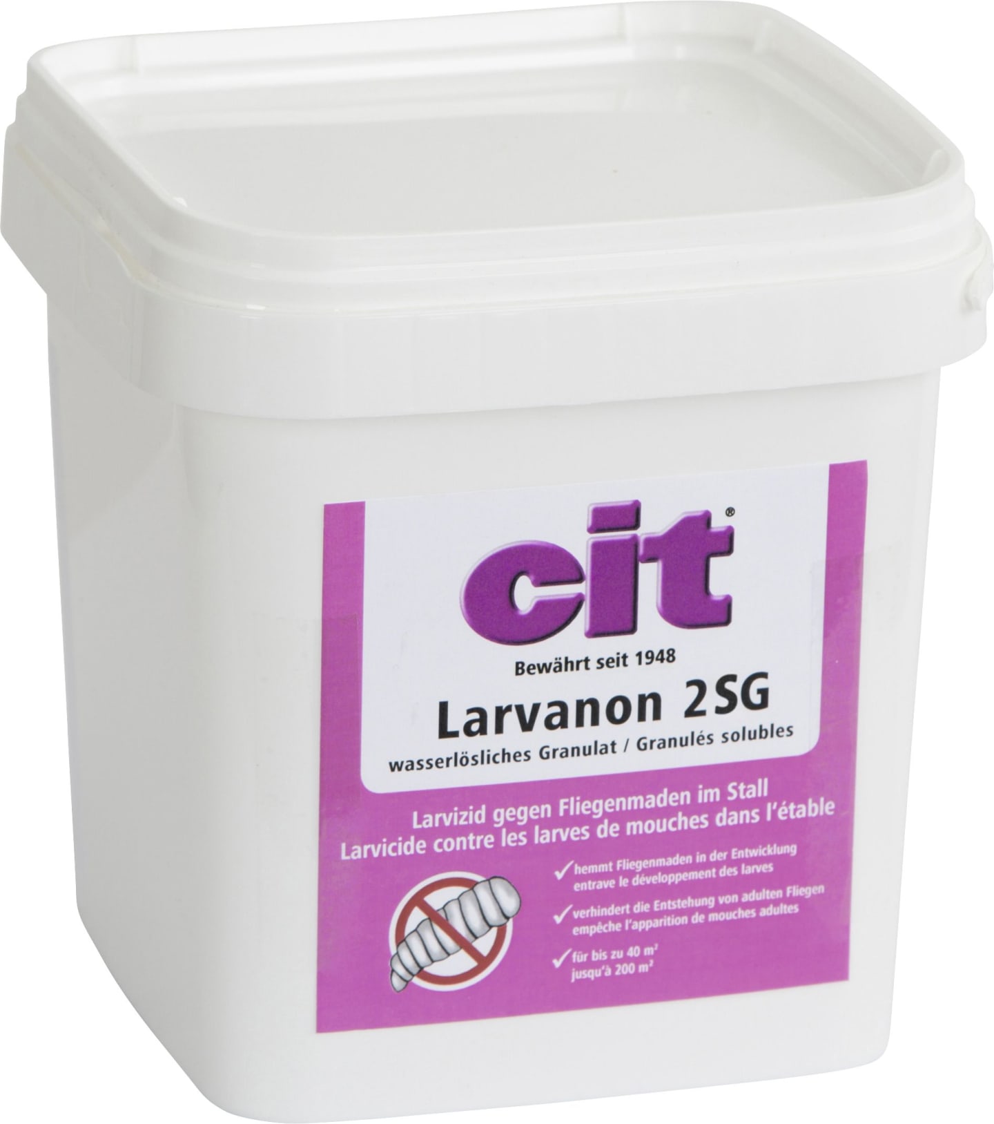 cit® Insektengranulat "Larvanon 2 SG" 1 kg für alle Fliegenlarven in Tierställen, 299774