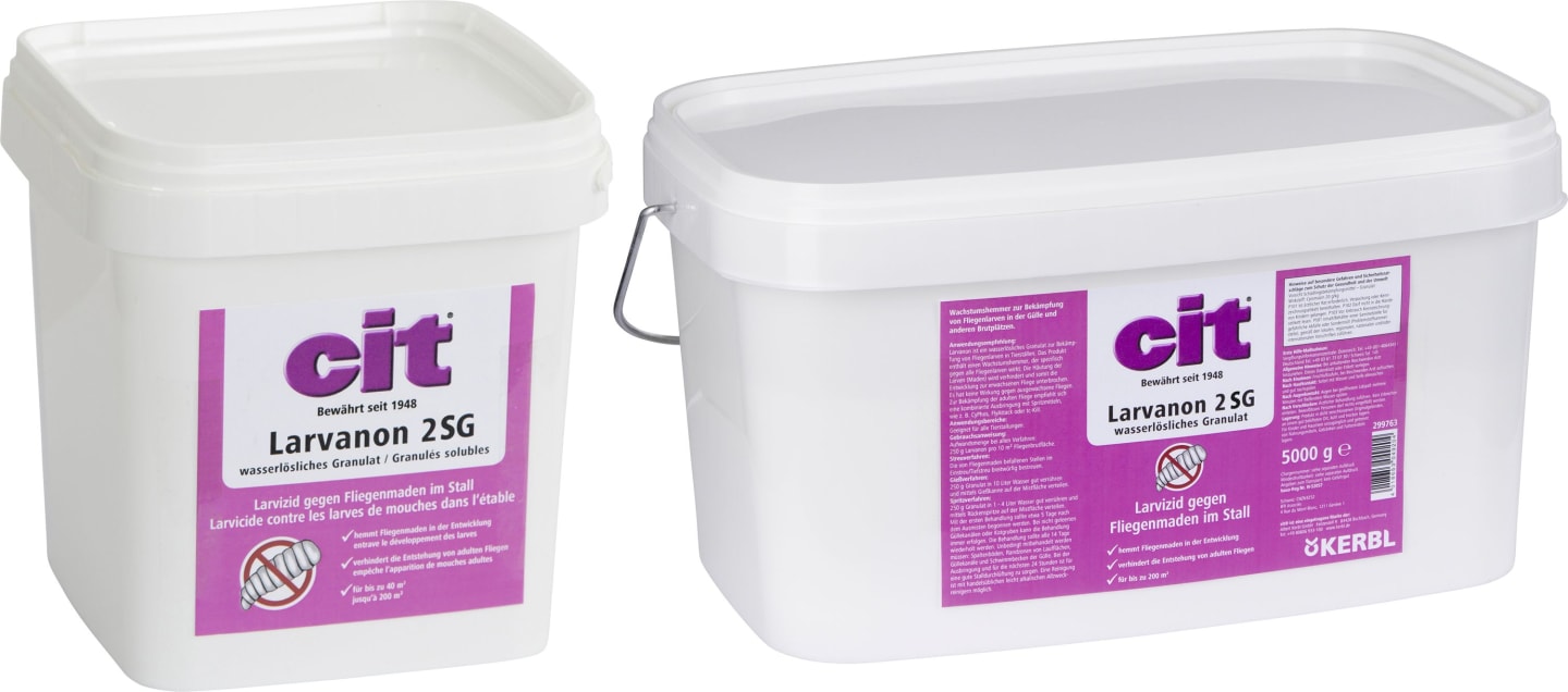cit® Insektengranulat "Larvanon 2 SG" für alle Fliegenlarven in Tierställen