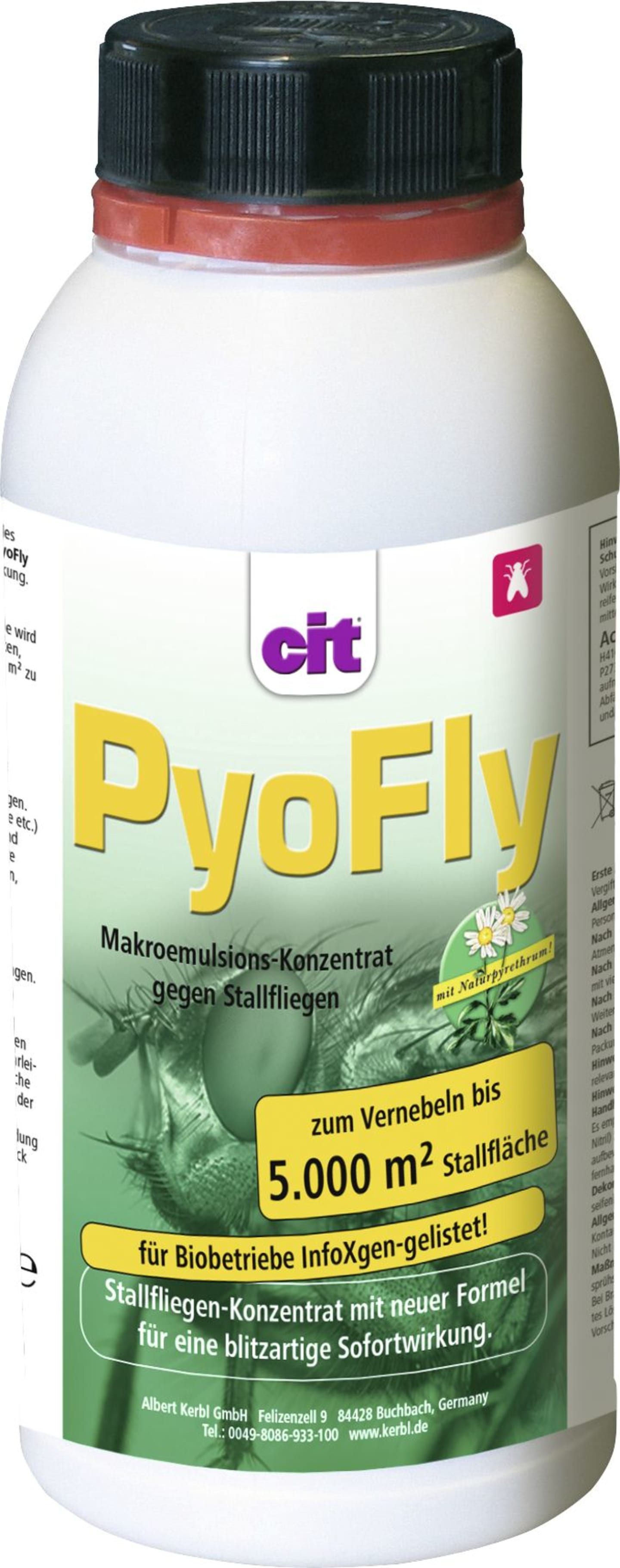 cit® Insektenschutzmittel "PyoFly" 500 ml Konzentrat, gegen Stallfliegen, 299731