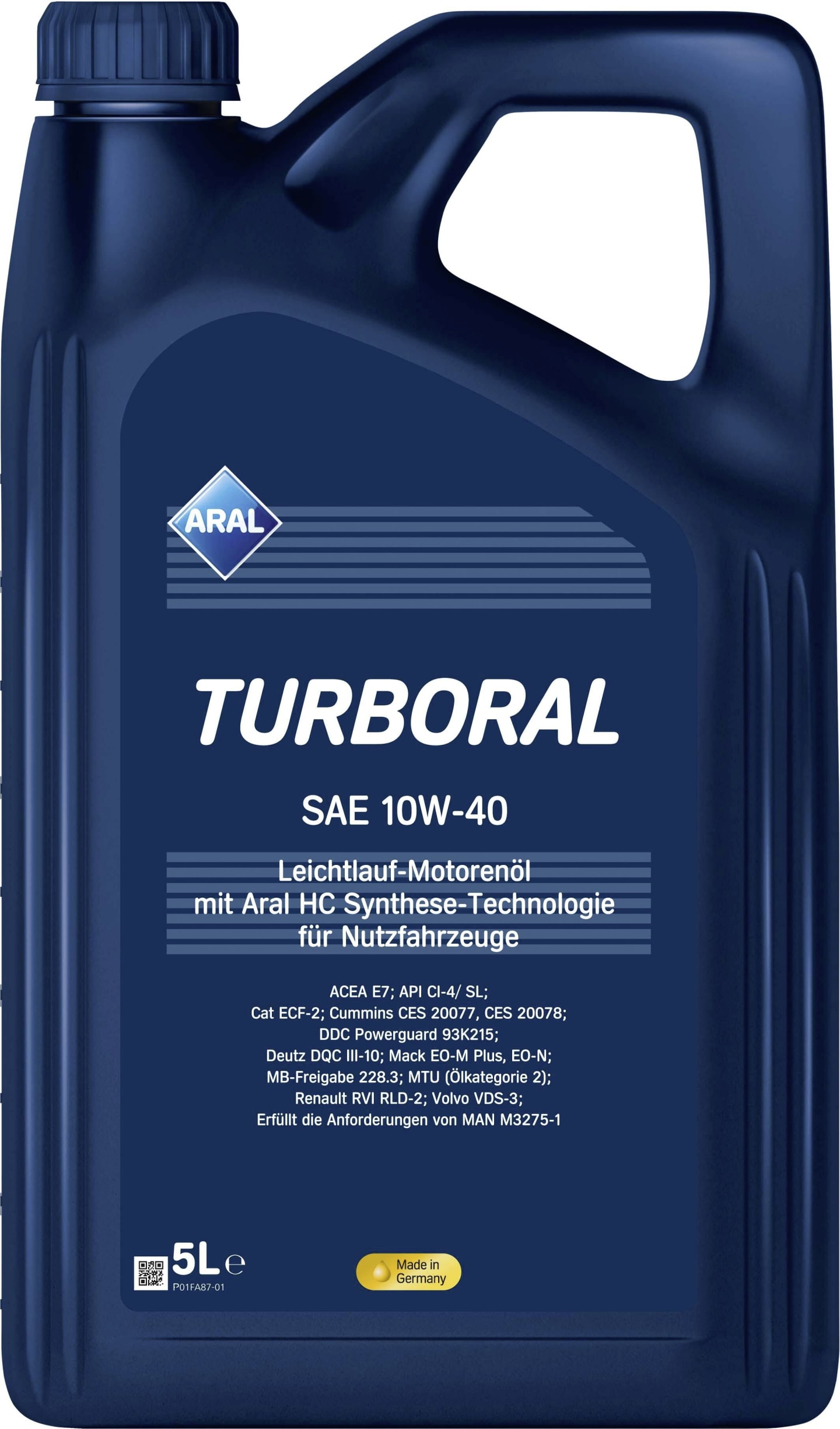Aral Turboral 10W-40 SAE 10W-40 Leichtlaufmotorenöl für den gemischten Fuhrpark