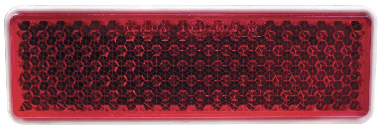 Herth + Buss Rückstrahler rot, rechteckig, 130 x 42 mm, geschraubt; M 5, 78 623 050
