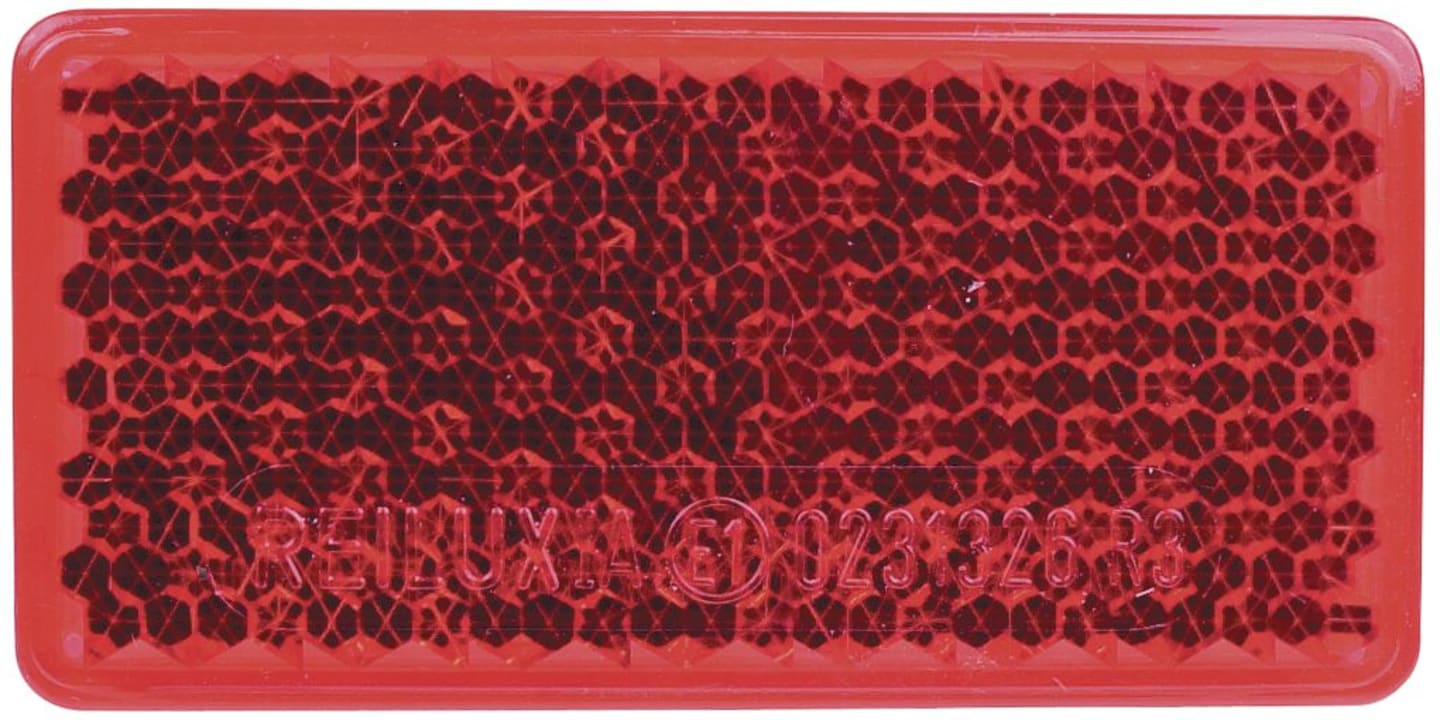 Herth + Buss Rückstrahler rot, rechteckig, 70 x 35 mm, geklebt, 78 623 080