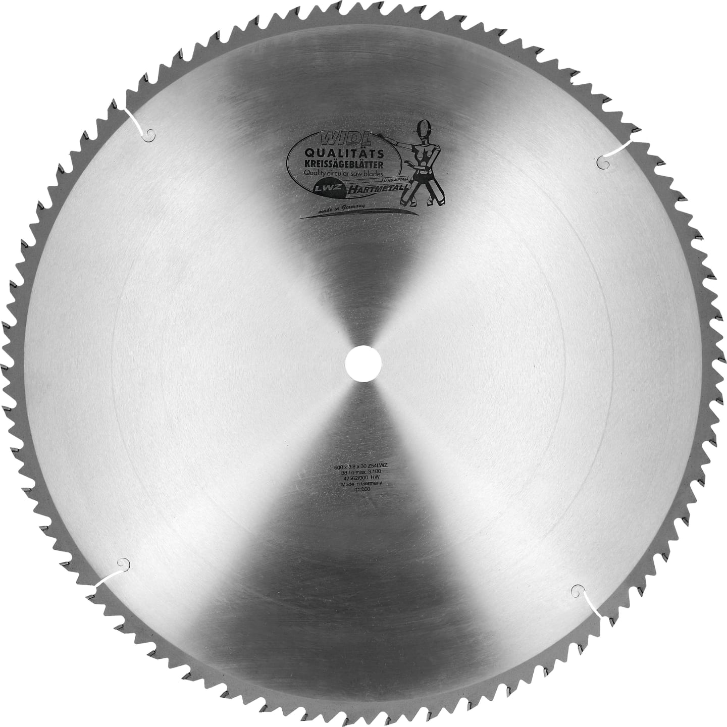 Widl® Kreissägeblatt "LWZ" 600 mm Langschnitt-Wechselzahn, Hartmetall, W 41.060