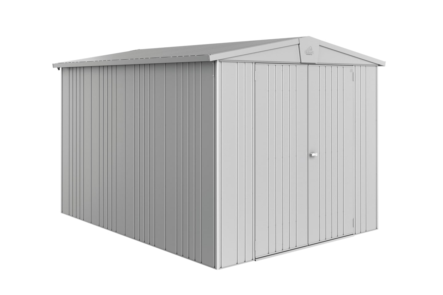 Biohort Gerätehaus Europa 6 244 x 300 cm silber; metallic Doppeltür