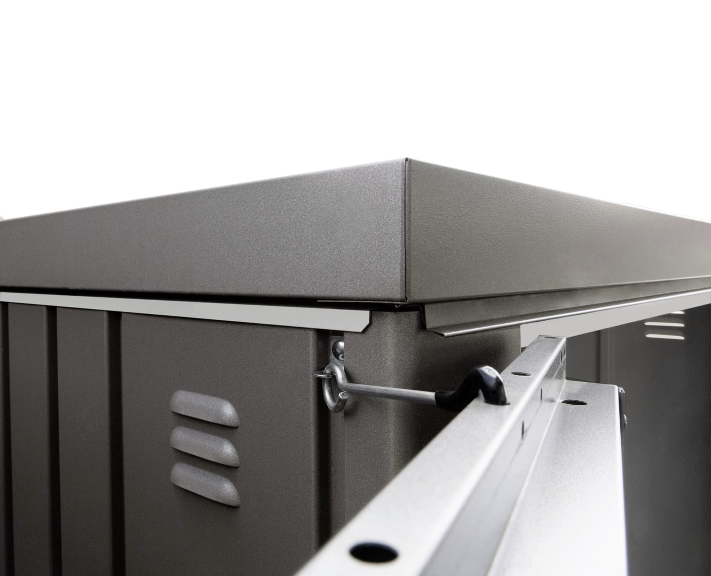 Biohort Metallgeräteschrank Gr. 230 227 x 83 cm dunkelgrau; metallic Doppeltür
