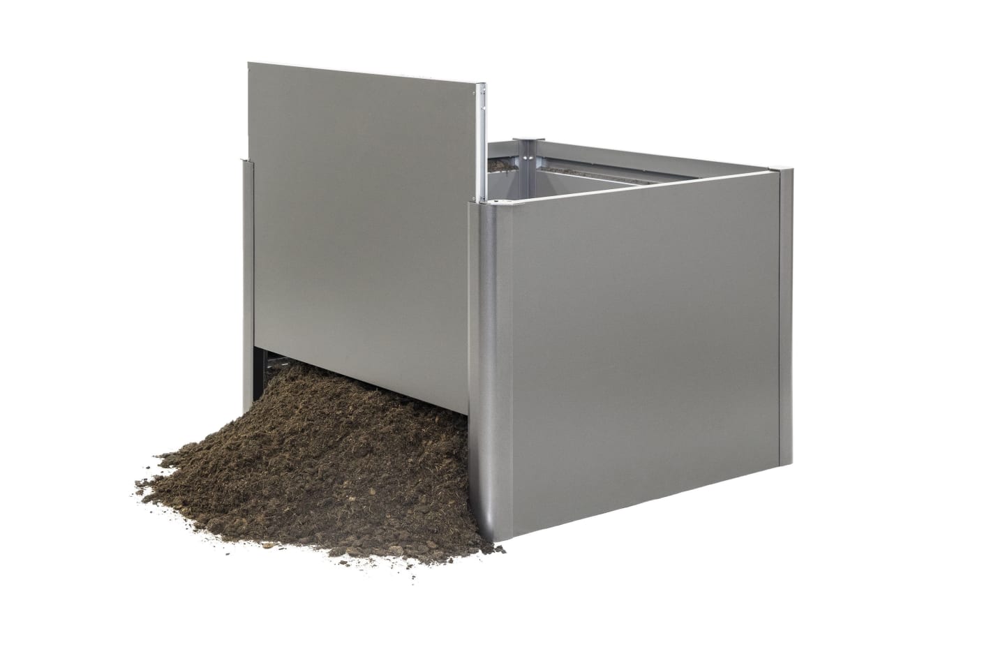 Biohort Metall Hochbeet Typ 1,5x0,5 silber; metallic verschiedene Ausführungen Füllmenge 513,59 l