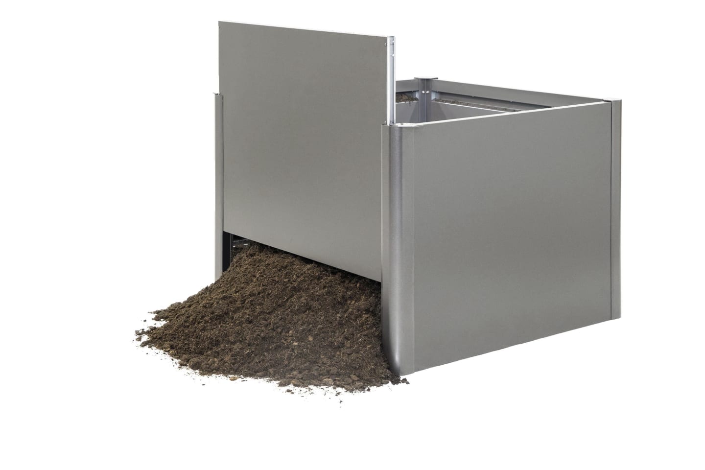 Biohort Metall Hochbeet Typ 1x1 quarz-grau; metallic verschiedene Ausführungen Füllmenge 694,93 l
