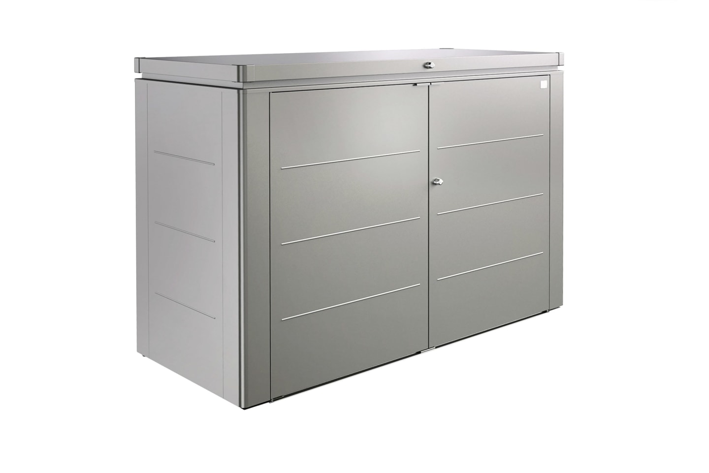 Biohort Gartenschrank 200 200,5 x 84,5 cm quarz-grau; metallic