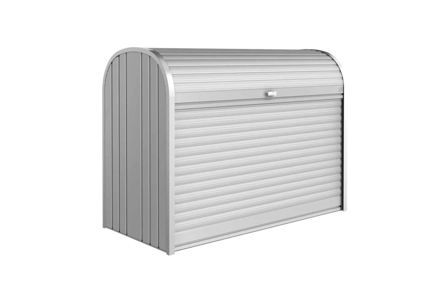 Biohort Gartenschrank 160 163 x 78 cm silber-metallic zur Aufbewahrung