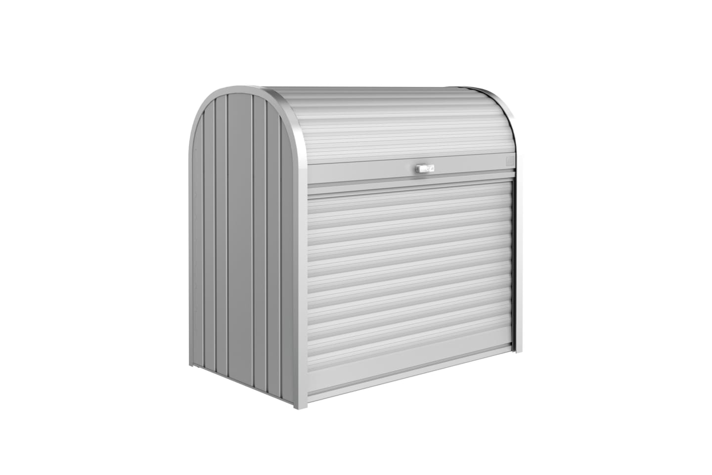 Biohort Gartenschrank 120 117 x 73 cm silber-metallic zur Aufbewahrung