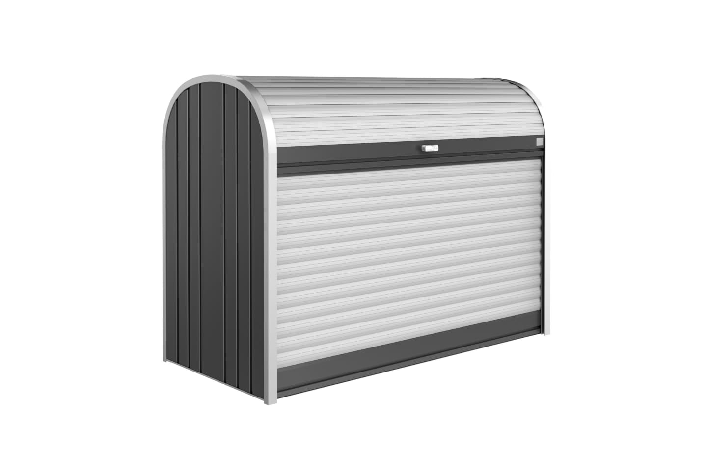 Biohort Gartenschrank 160 163 x 78 cm dunkelgrau-metallic zur Aufbewahrung