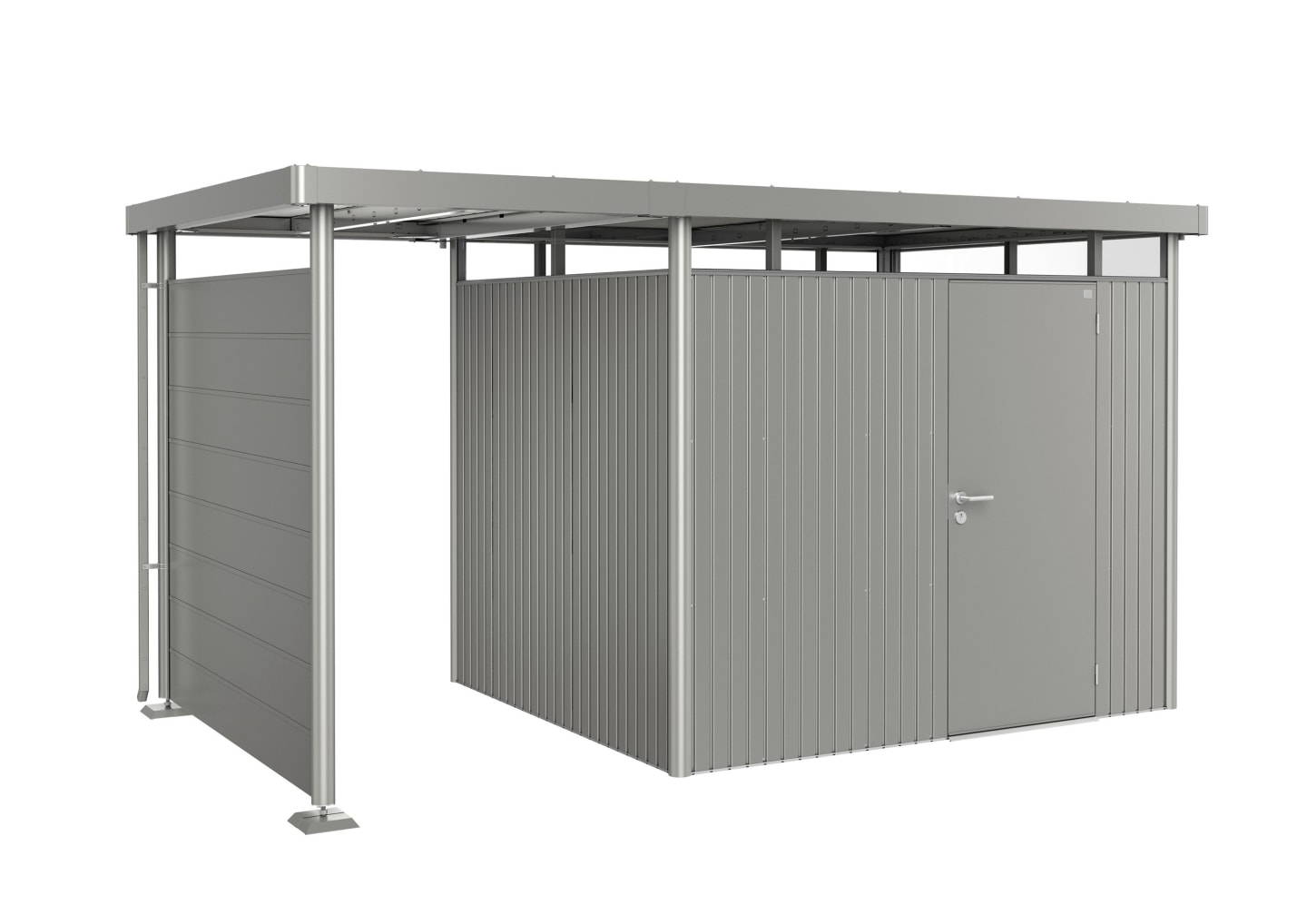 Biohort Seitenwand für Seitendach 197 x 2,5 cm quarz-grau; metallic