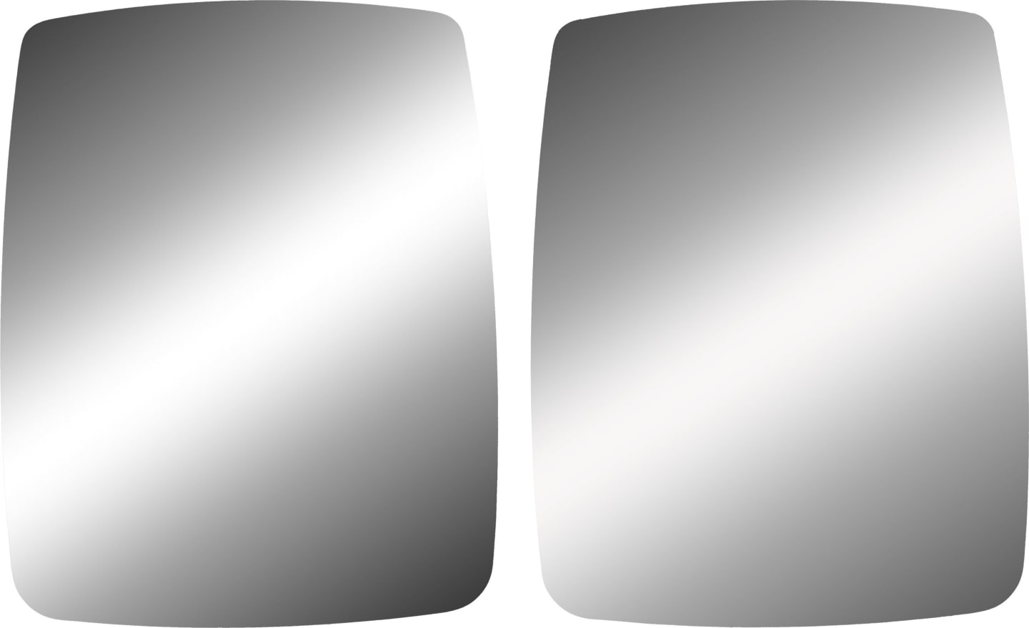 Mekra Spiegelglas "1009" links/rechts 225 x 285 x 3 mm, für Außenspiegel "1009" mit extra großem Nahbereichsspiegel