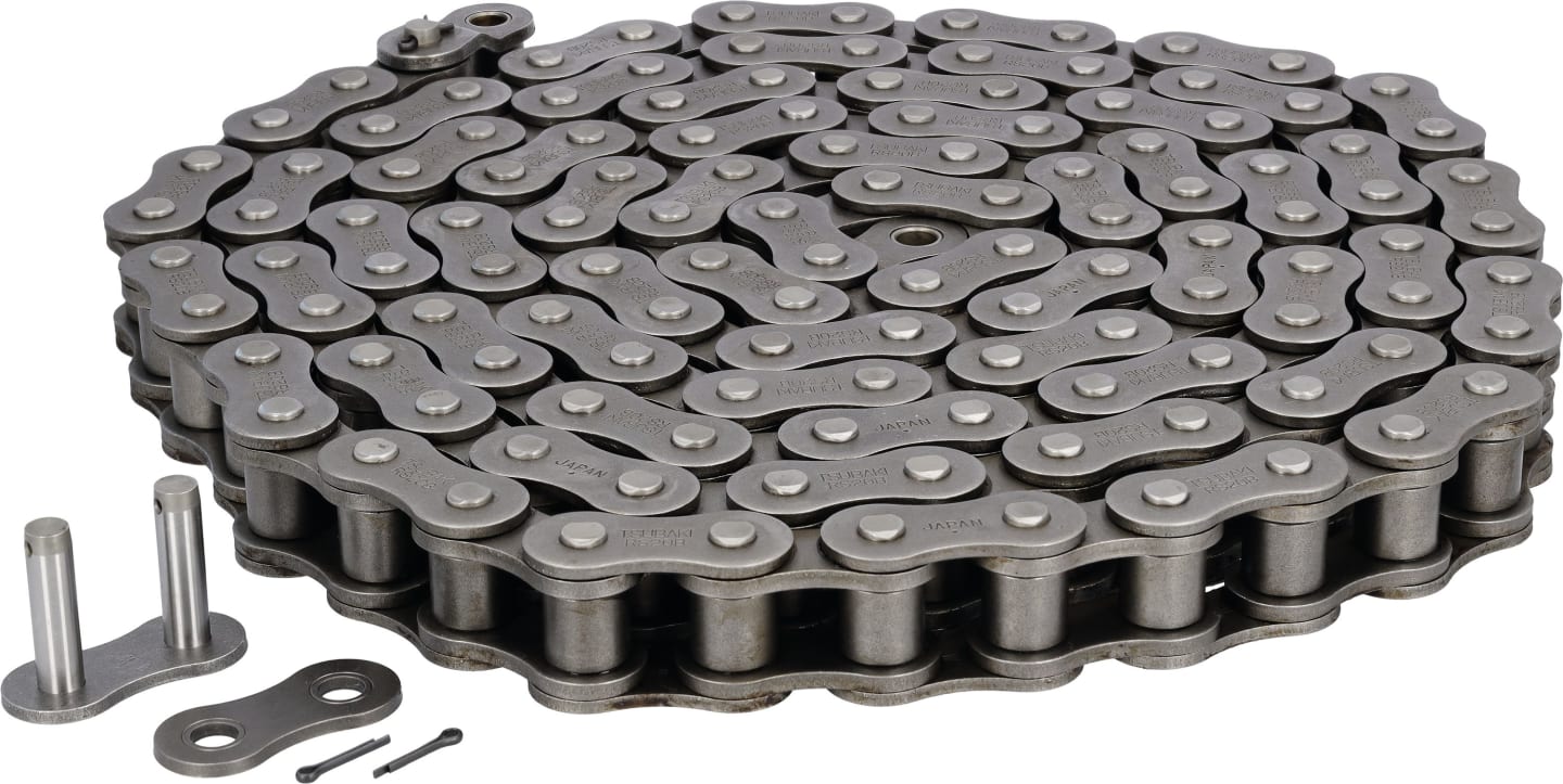 Fendt Rollenkette DIN 8187 (einfach) 1 1/4" (31,75 mm), Ø Rolle 19,05 mm, für Kettenantrieb Rundballenpresse Fendt, Lely, Massey Ferguson, 0934-19-53-00