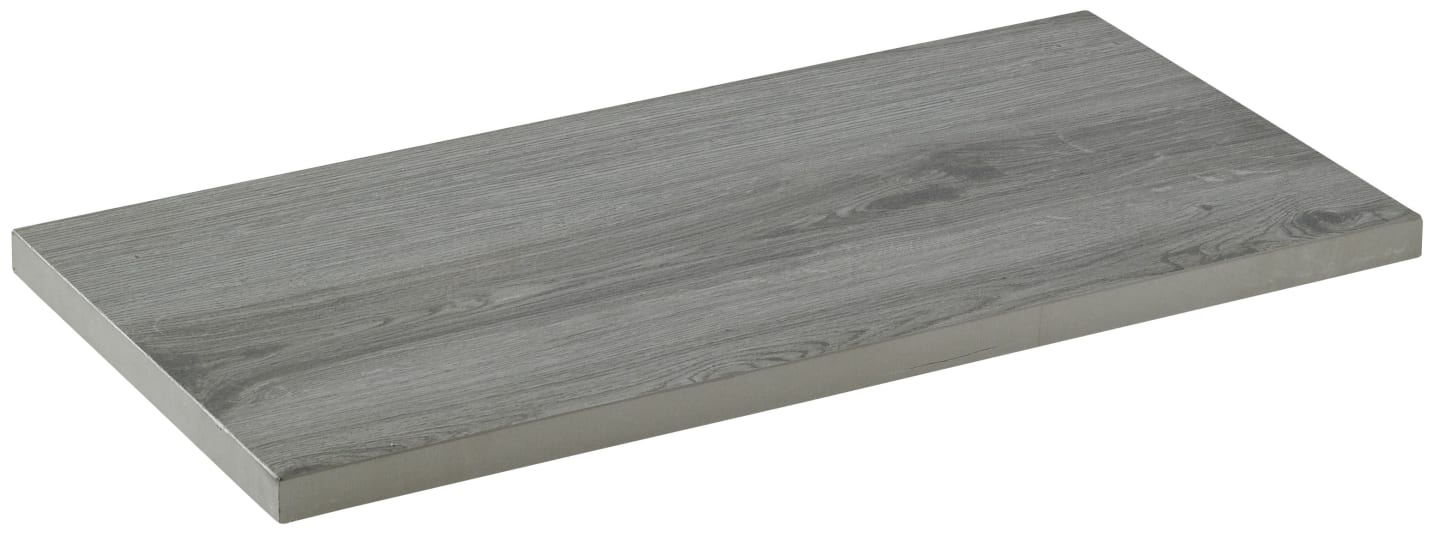casafino Keramik PLUS Terrassenplatte Serie Holz, Silberlärche, 80/120 x 40 x 3 cm