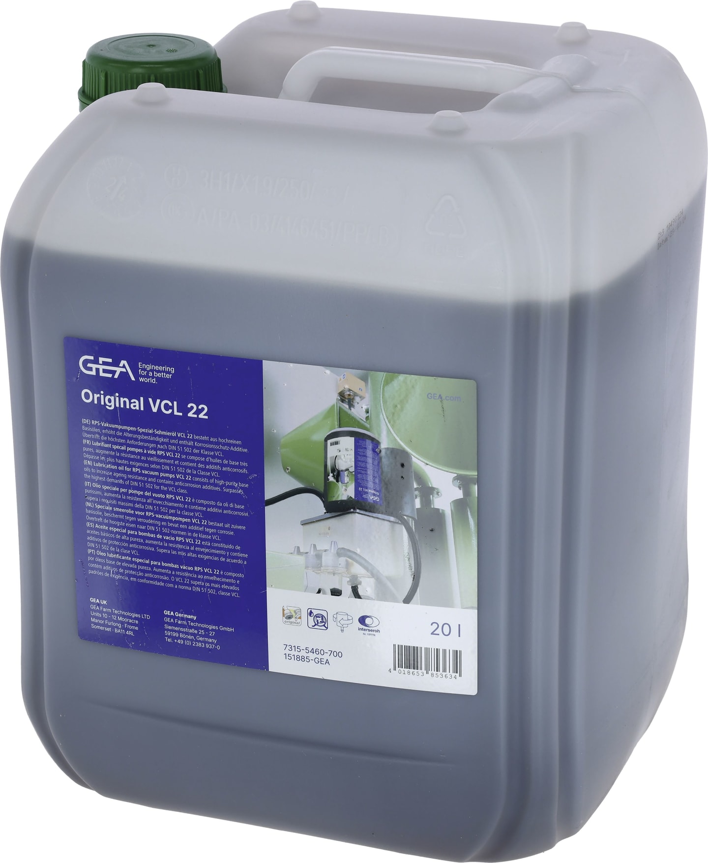 GEA Vakuumpumpenöl "VCL 22"
