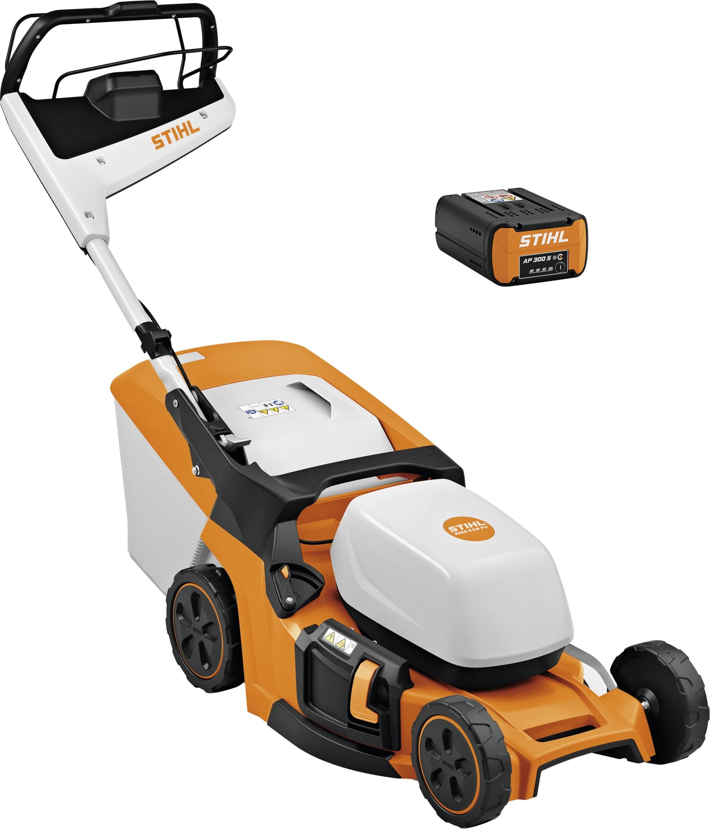 STIHL Akku-Rasenmäher "RMA 443 PV" Schnittbreite 41 cm mit Akku/Ladegerät, WA40 200 0004