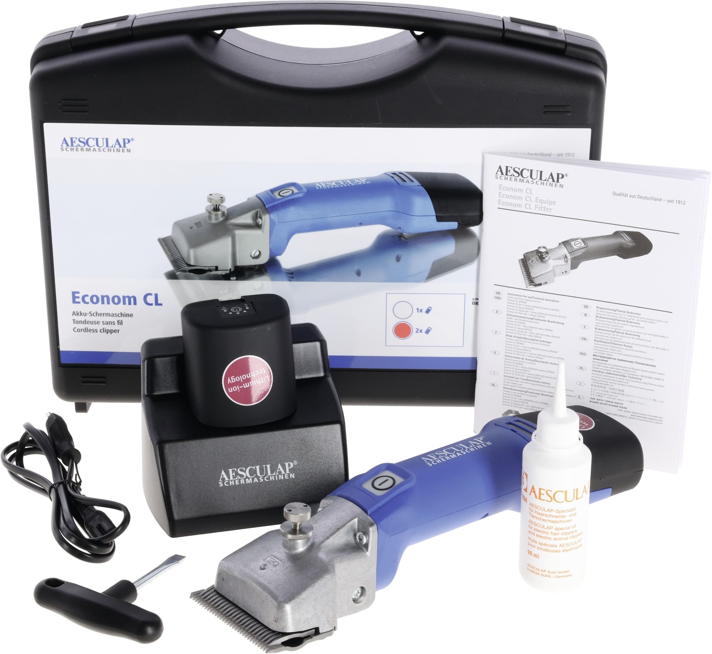AESCULAP® Akku-Schermaschine "Econom CL" für Rinder; Pferde, GT806